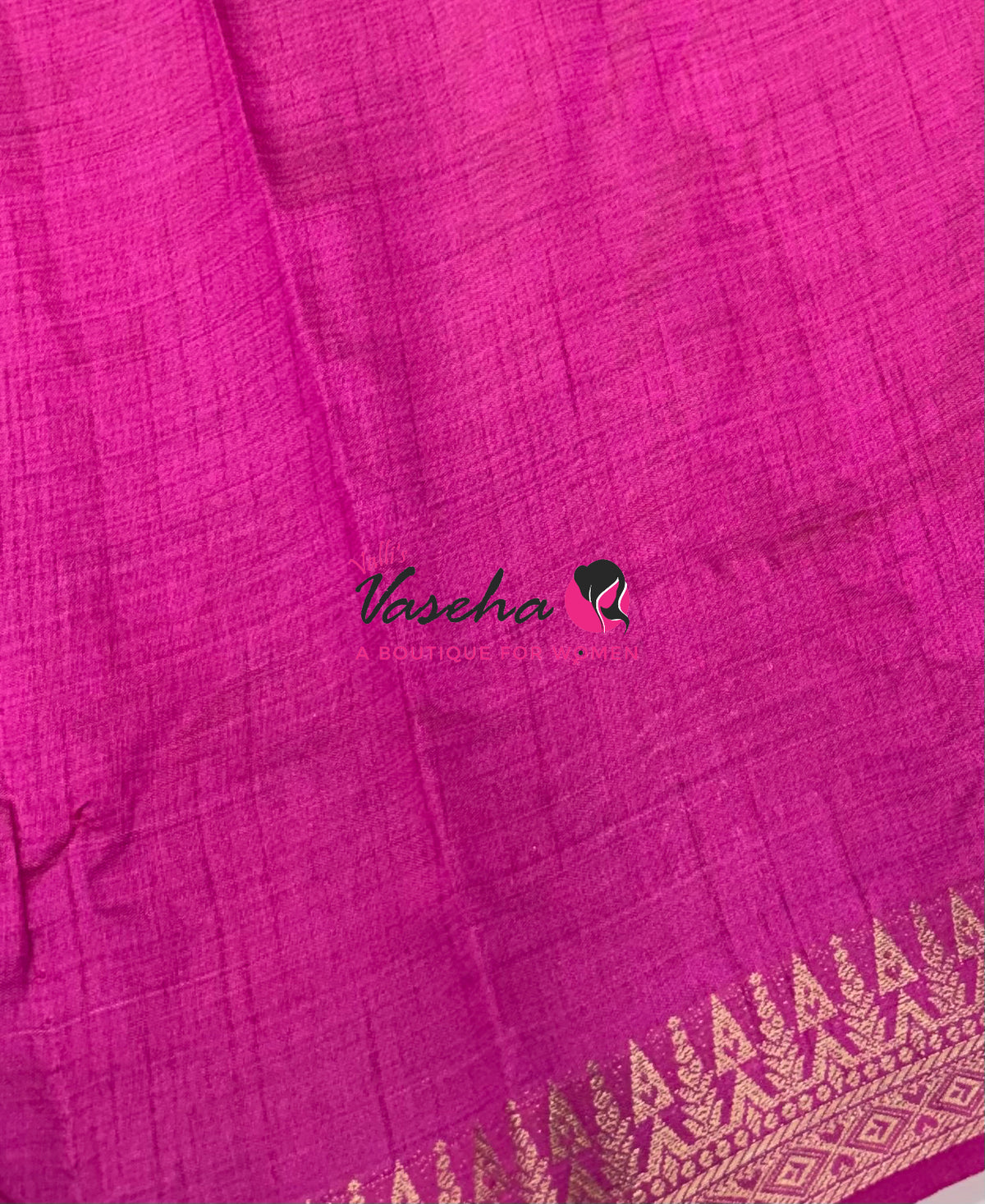 Semi Tussar Silk Saree | Pink Shade |VVSTS072