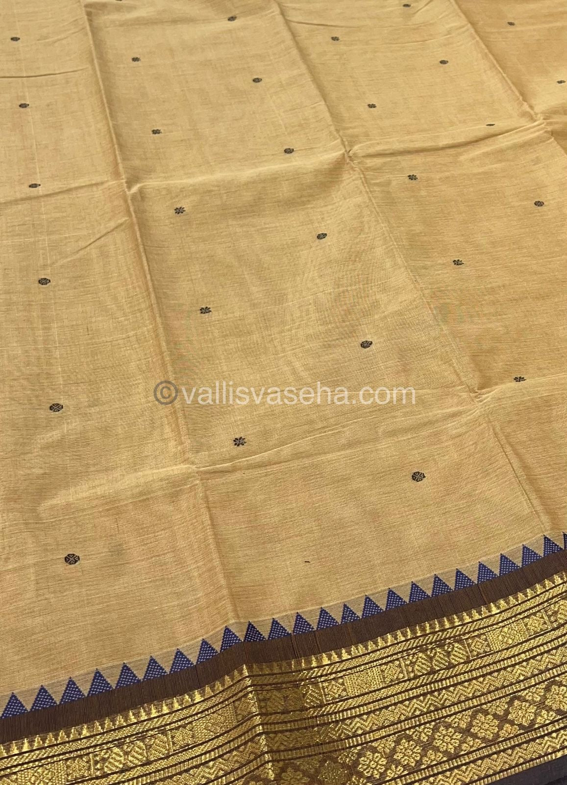 Kanchi Cotton Saree - Butta Design VVKCS008