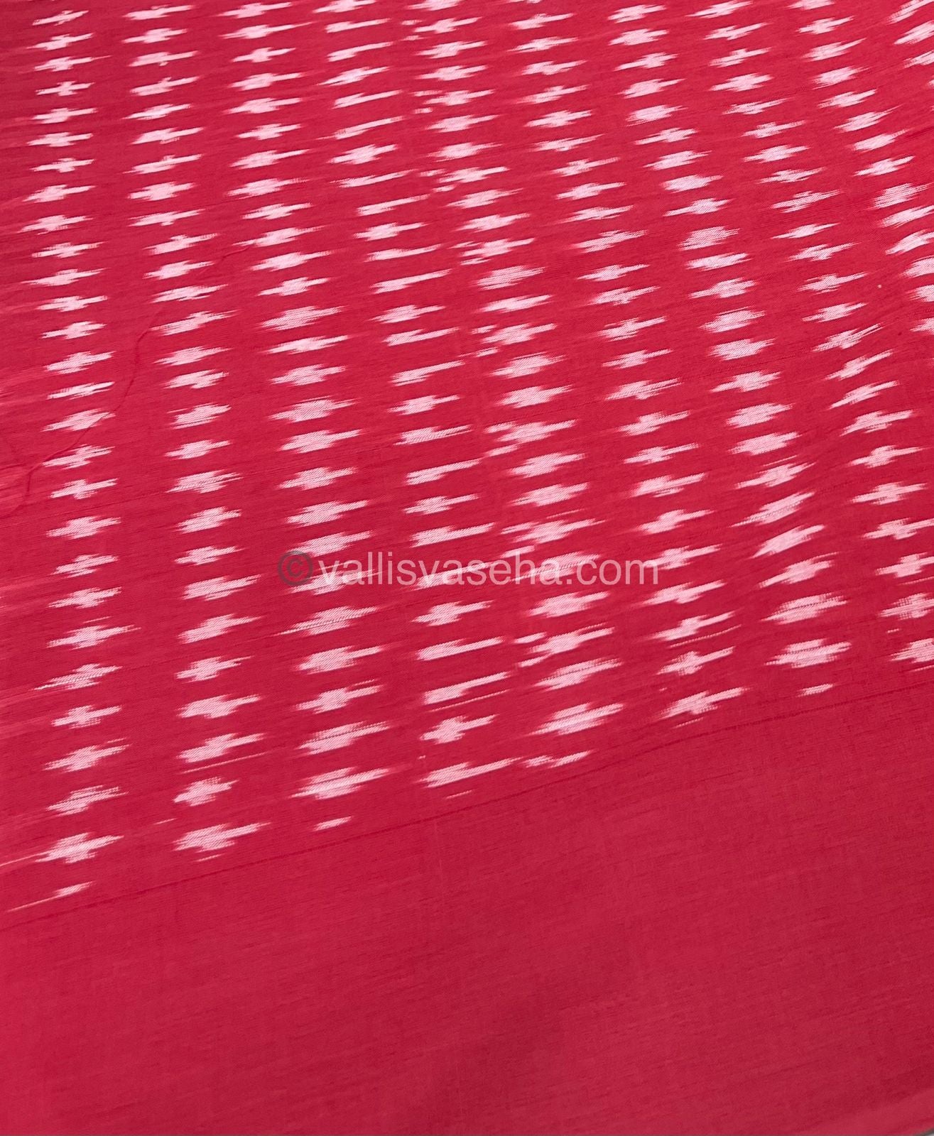 Ikkat Mercerised Cotton Saree - VVIKS001