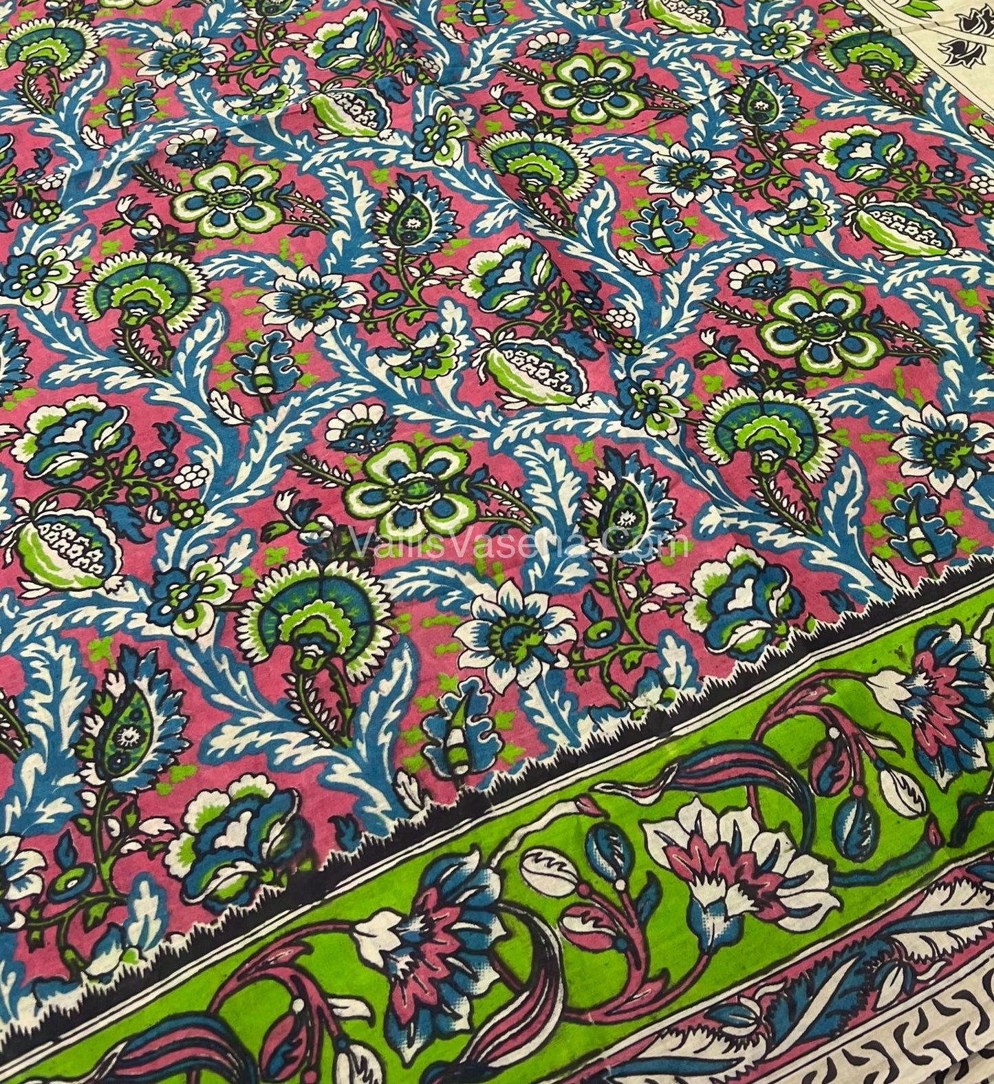 Pure Kalamkari Cotton Saree - VVPKC002