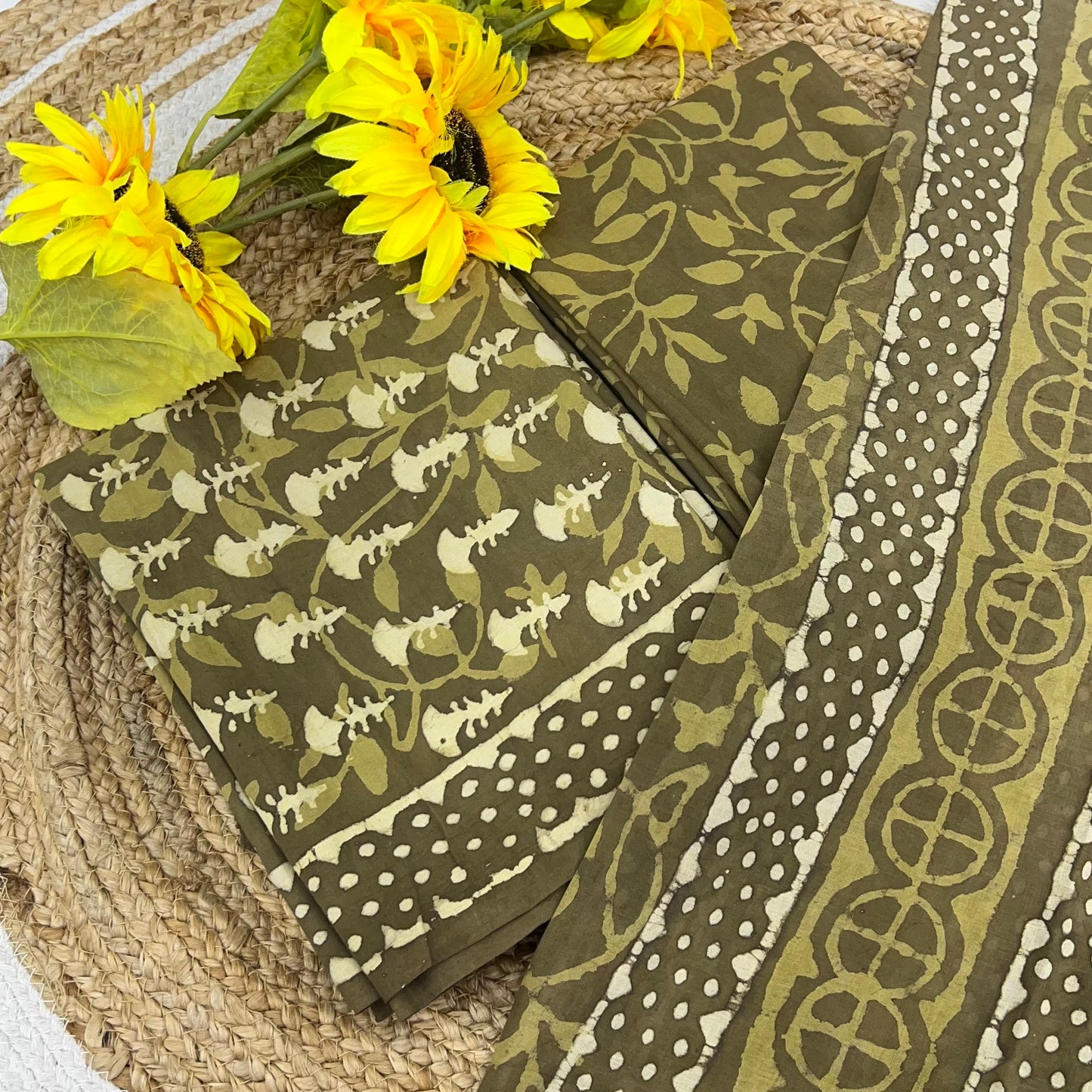 Pure Mul Mul Cotton - Bagru/ Dabu Print - VVUSM002