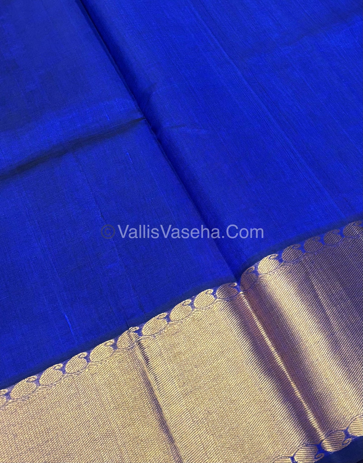 Pure Silk Cotton Saree | Blue Shade |VVPSC011