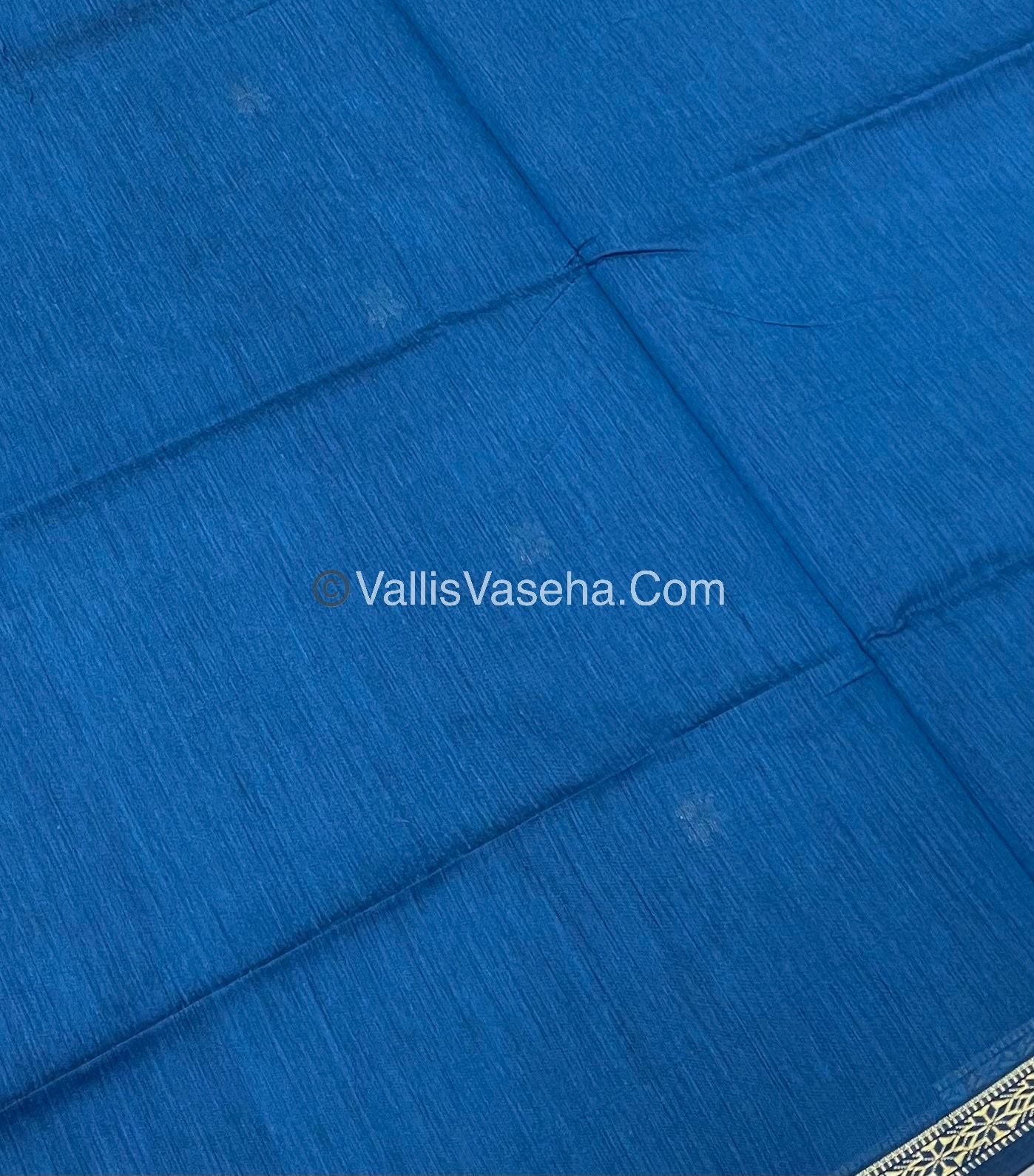 Semi Maheshwari Silk Cotton Saree - VVMSC002