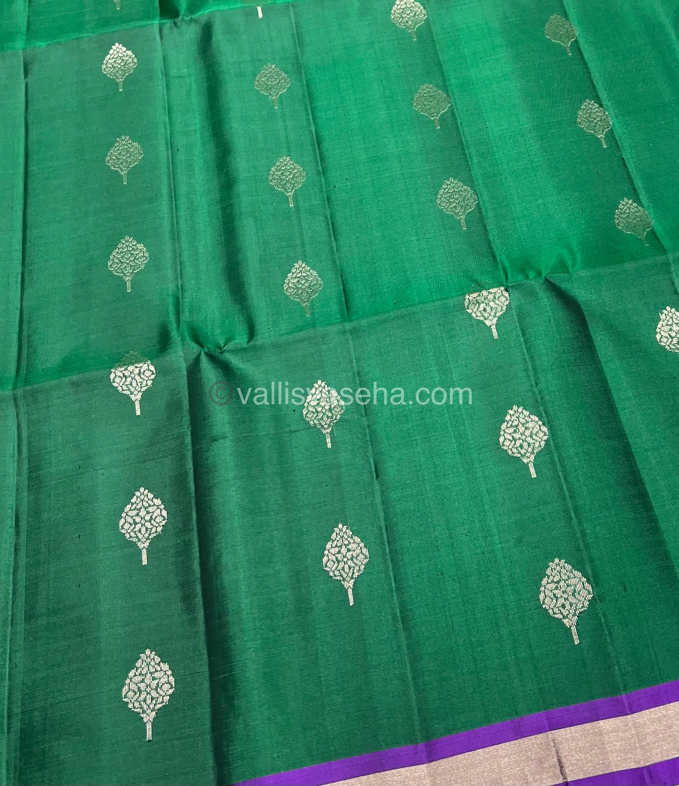 Pure Soft Silk Saree -Half Gold Zari Border - VVPSS032