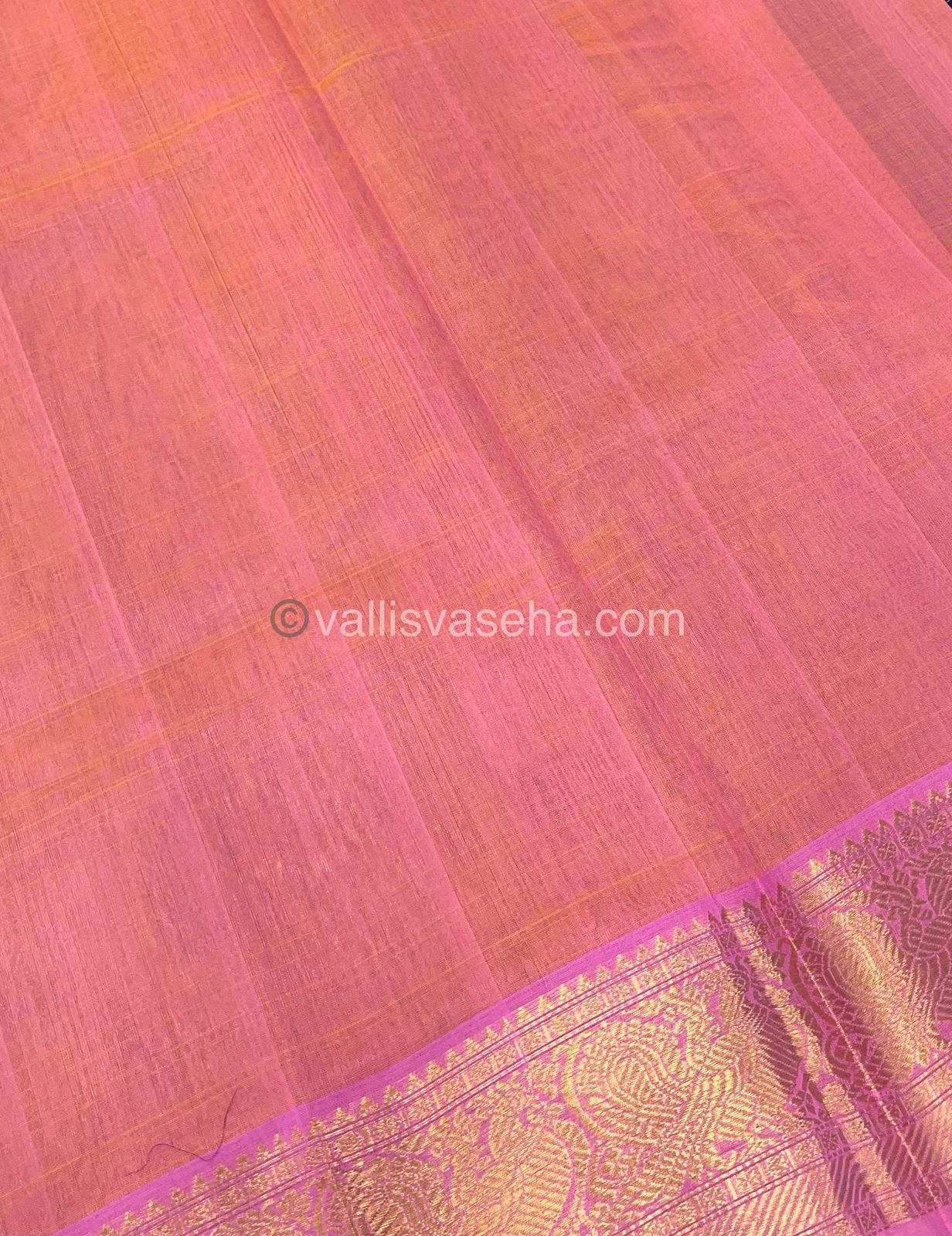 Pure Silk Cotton Saree - Vairavoosi checks - Mayil & Chakkaram - VVMCV002