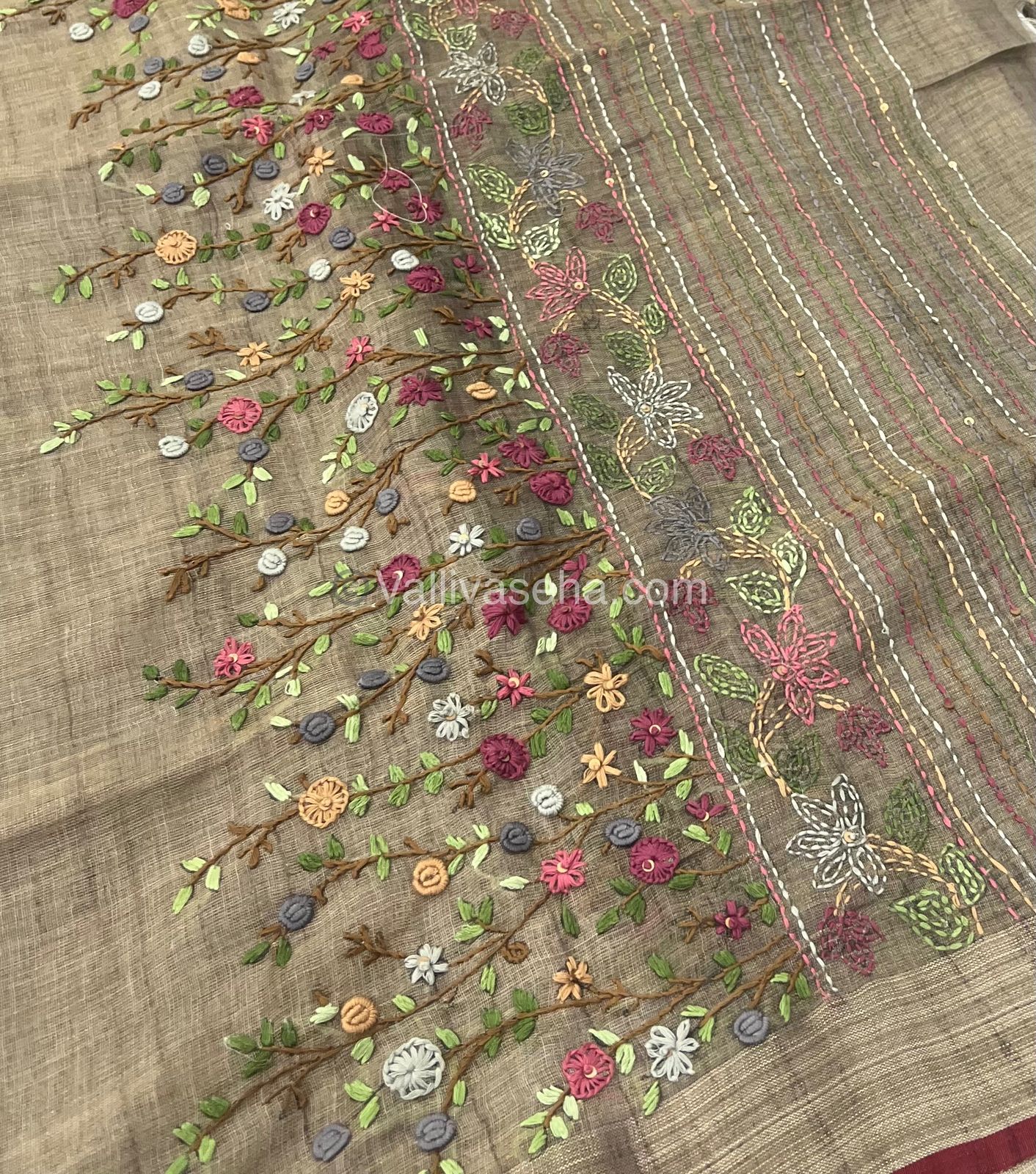 French Knot - Tissue Saree - VVLFN001