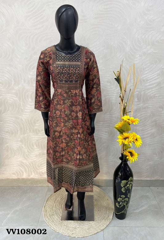 Ready Made - Shimmer Semi Anarkali - Happy Sale - 30% less - VVHS009