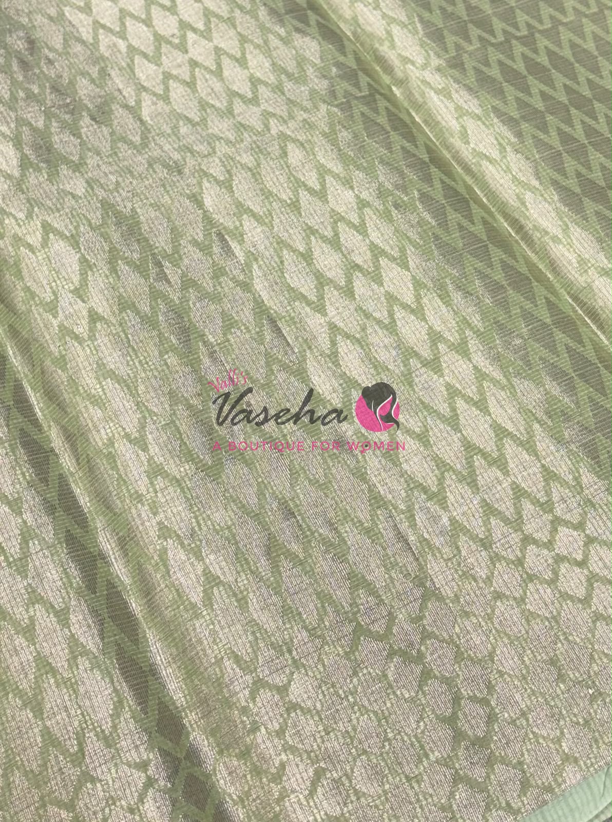 Kota Saree - Embroidery Weaving - Green Shade - VVKES001
