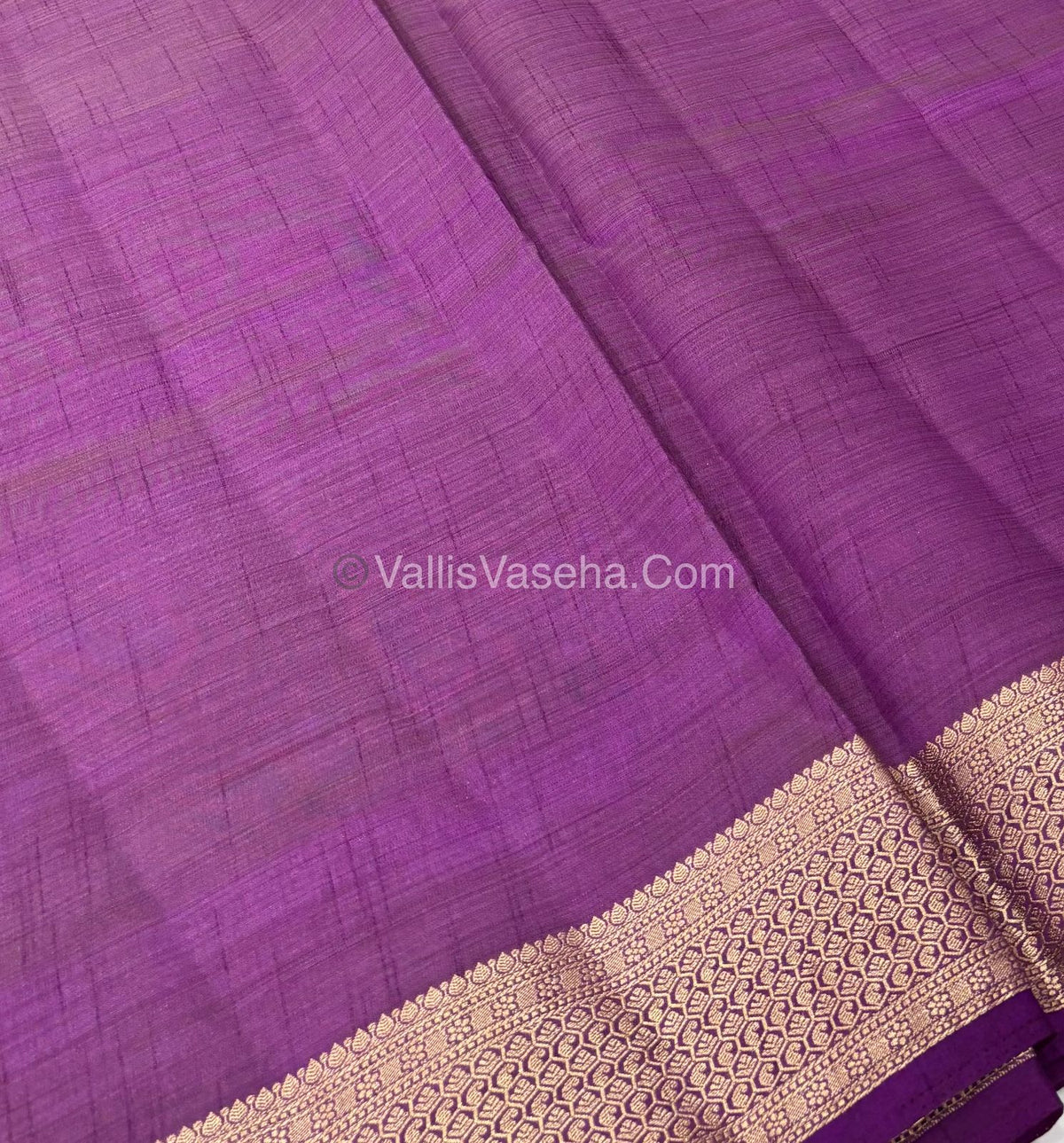 Semi Tussar Silk - Grand Pallu - Pink Shade - VVSTS021