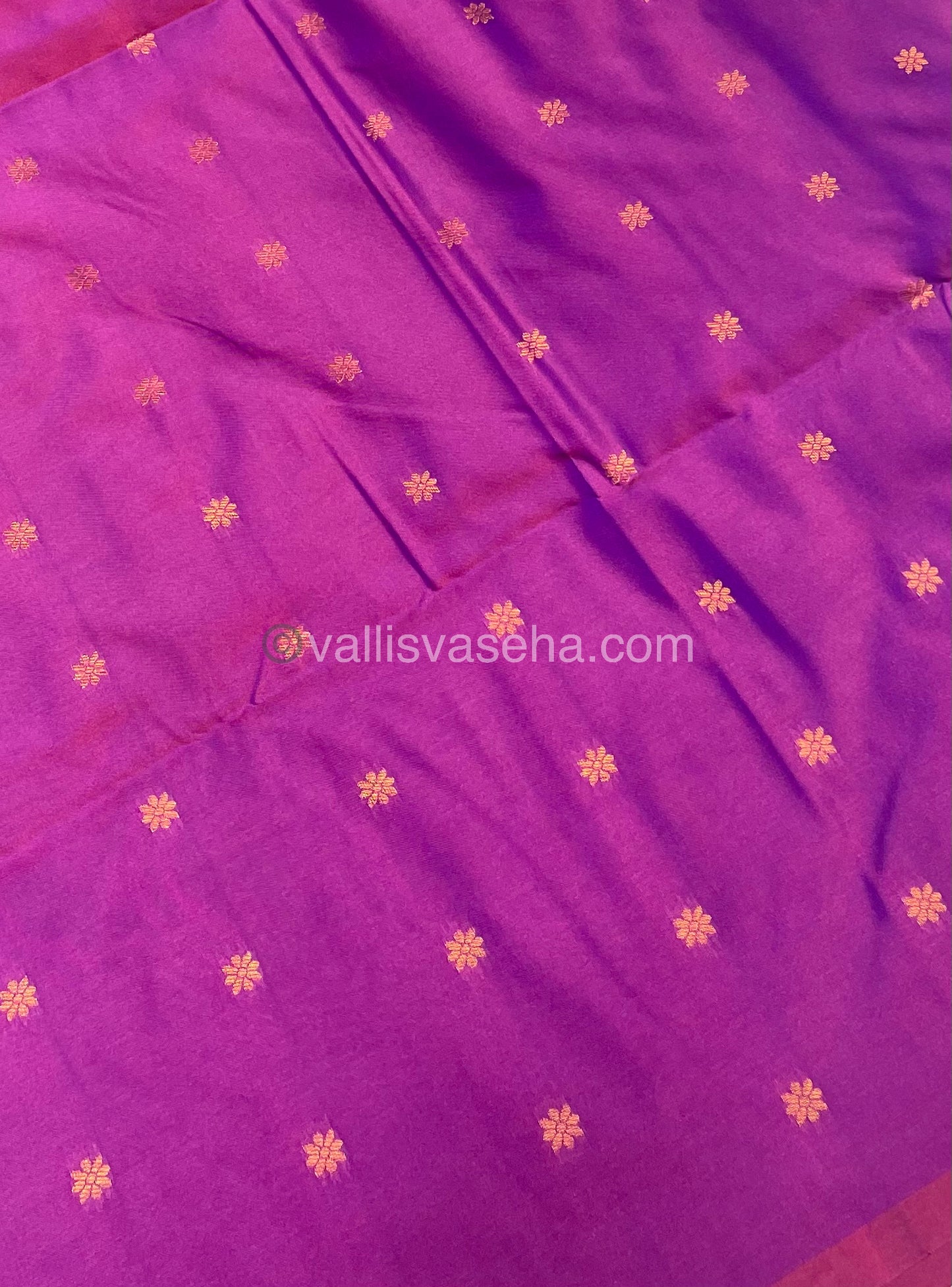 Semi Soft Silk - Border less - Purple Shade -VVSSS007