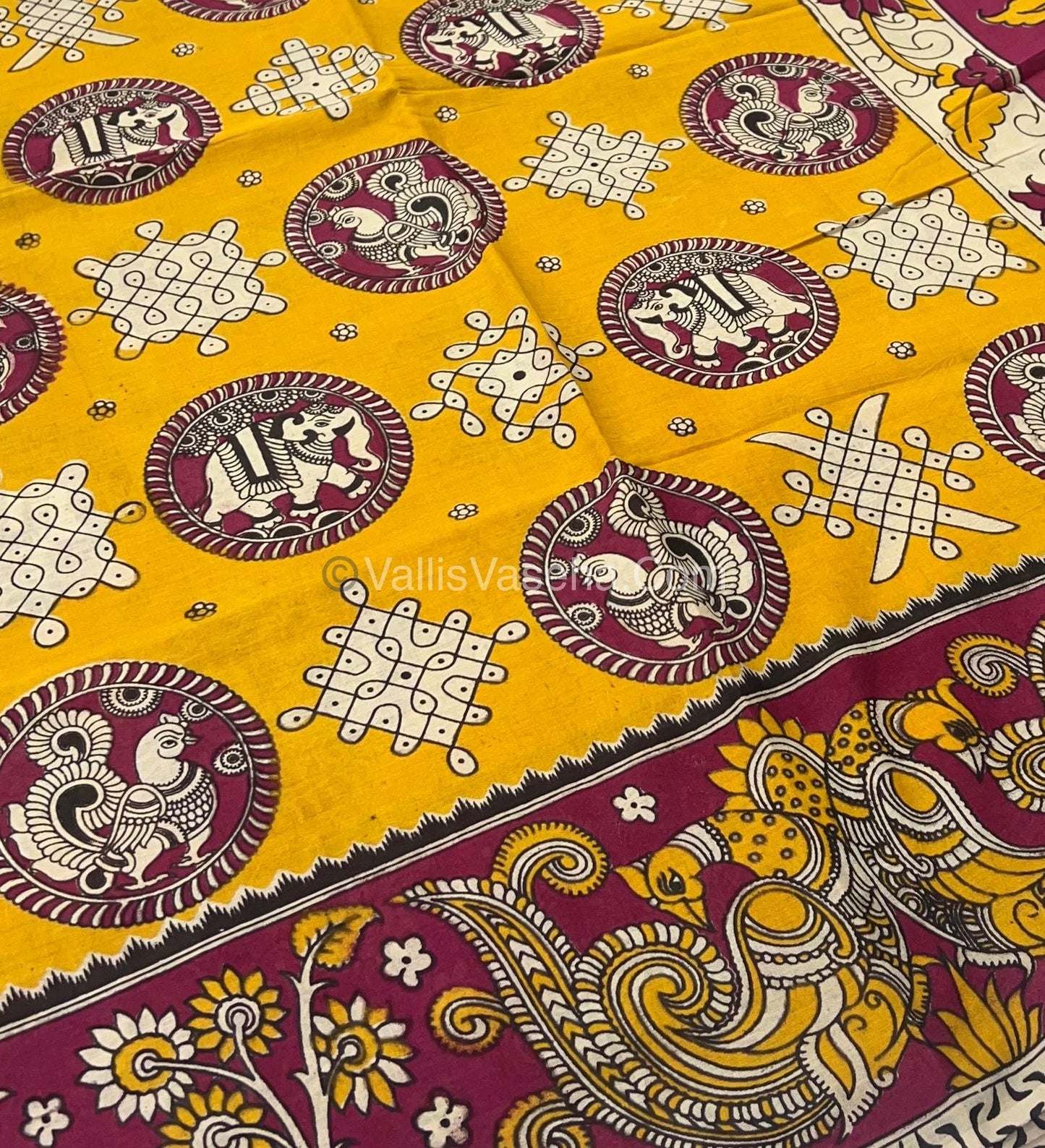 Pure Kalamkari Cotton Saree - VVPKC002