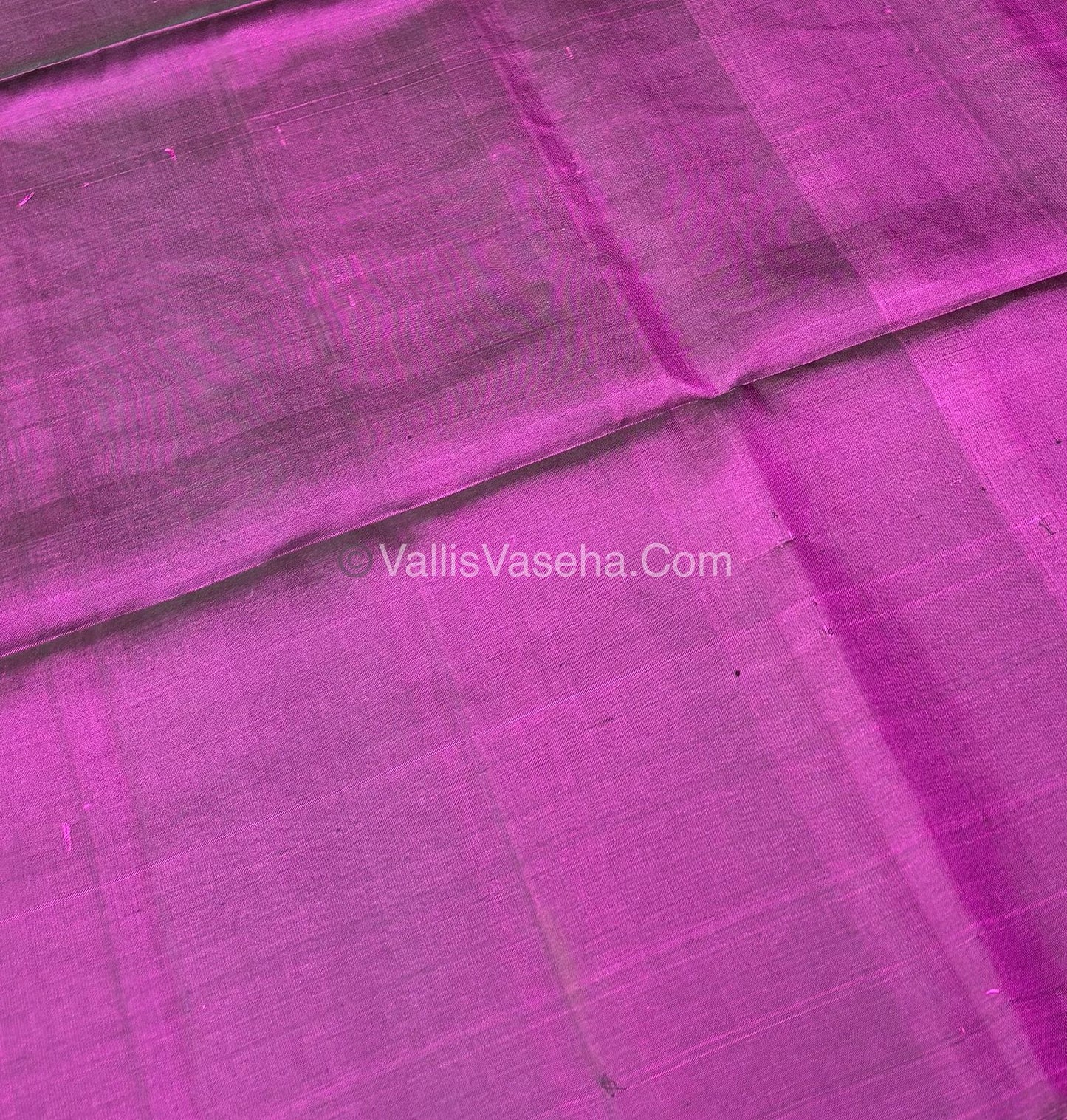 Pure Soft Silk Saree - Light weight - Borderless - Dark Purple - VVPSS027