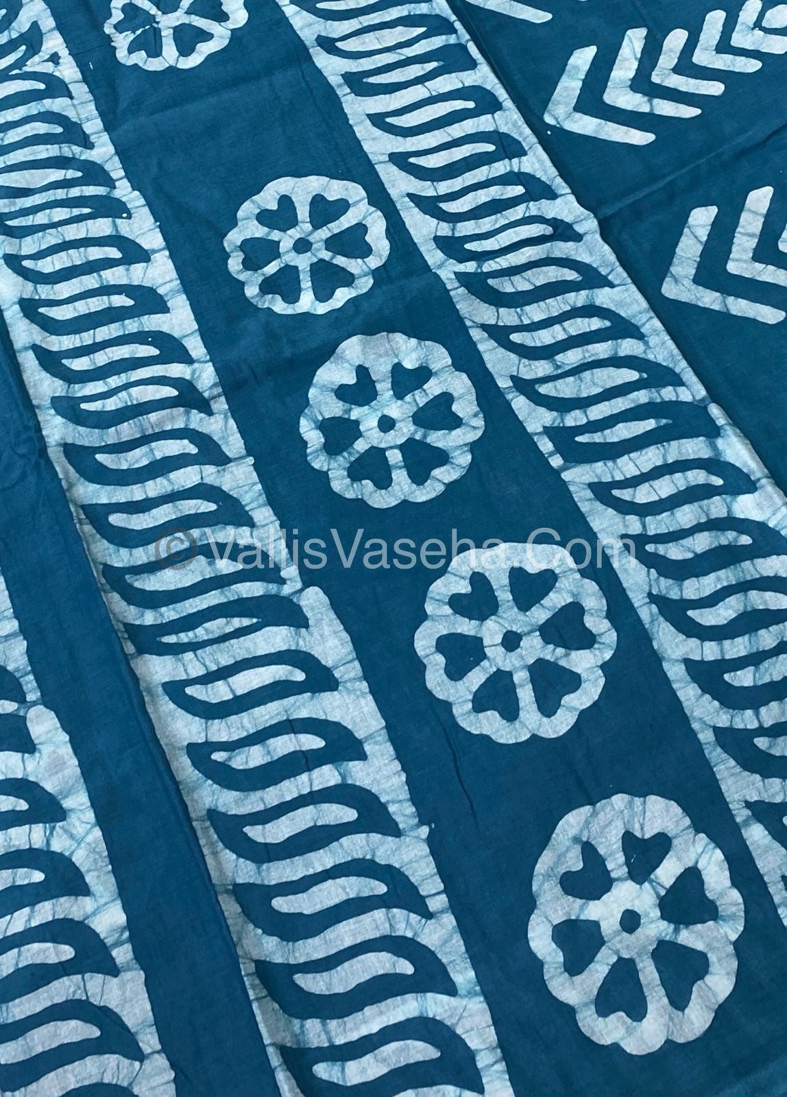 Pure Soft Mul Mul Cotton Sarees - Hand Block Prints - VVMMC003