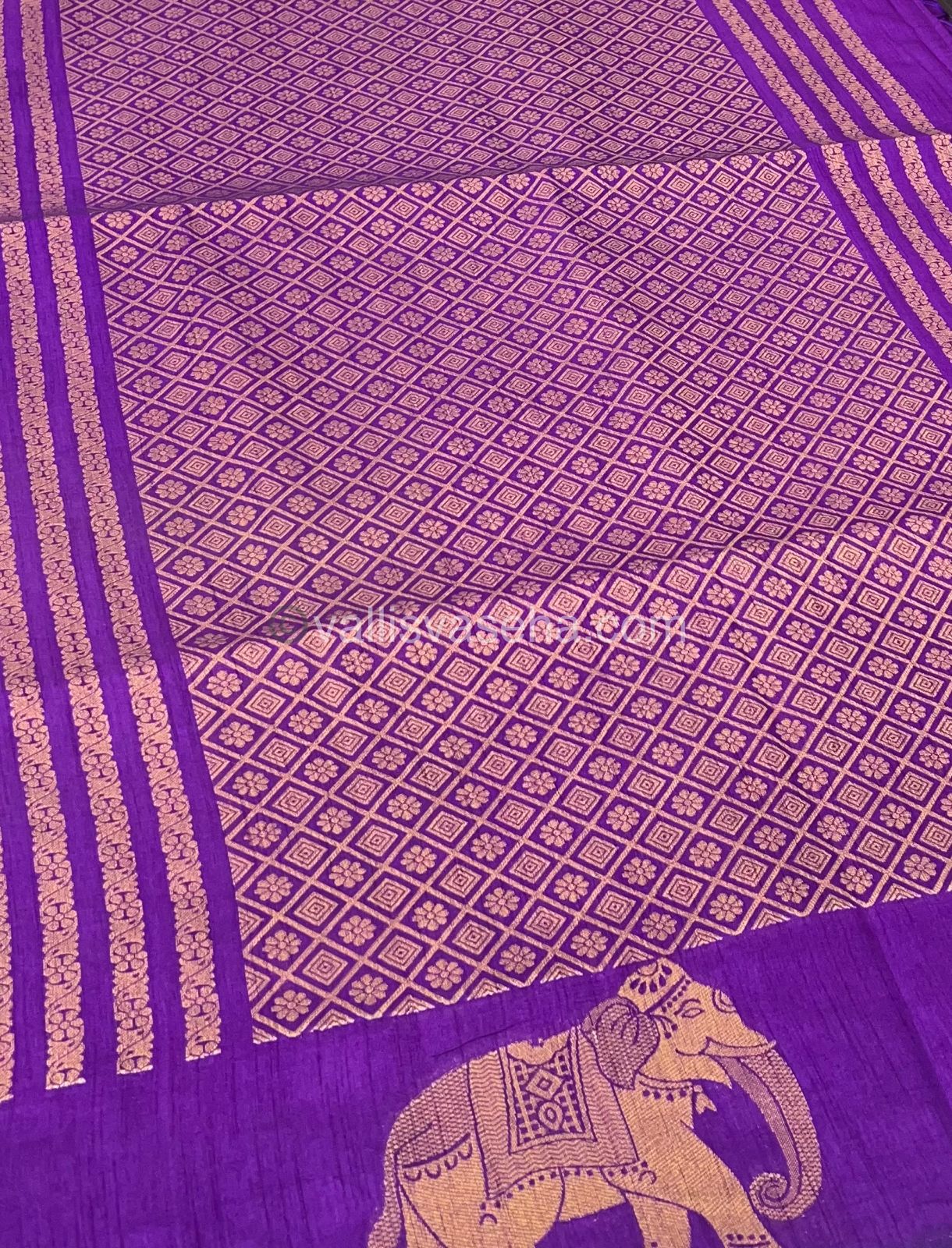 Mulberry Semi Silk - Purple Shade - VVMSS001