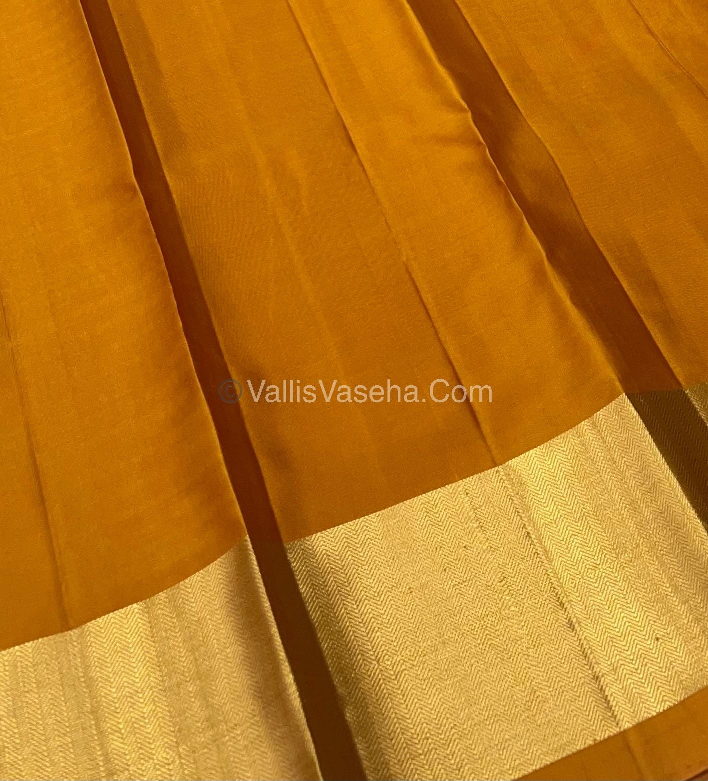 Pure Soft Silk Saree - Grey & Mustard Yellow Combo - VVPSS036