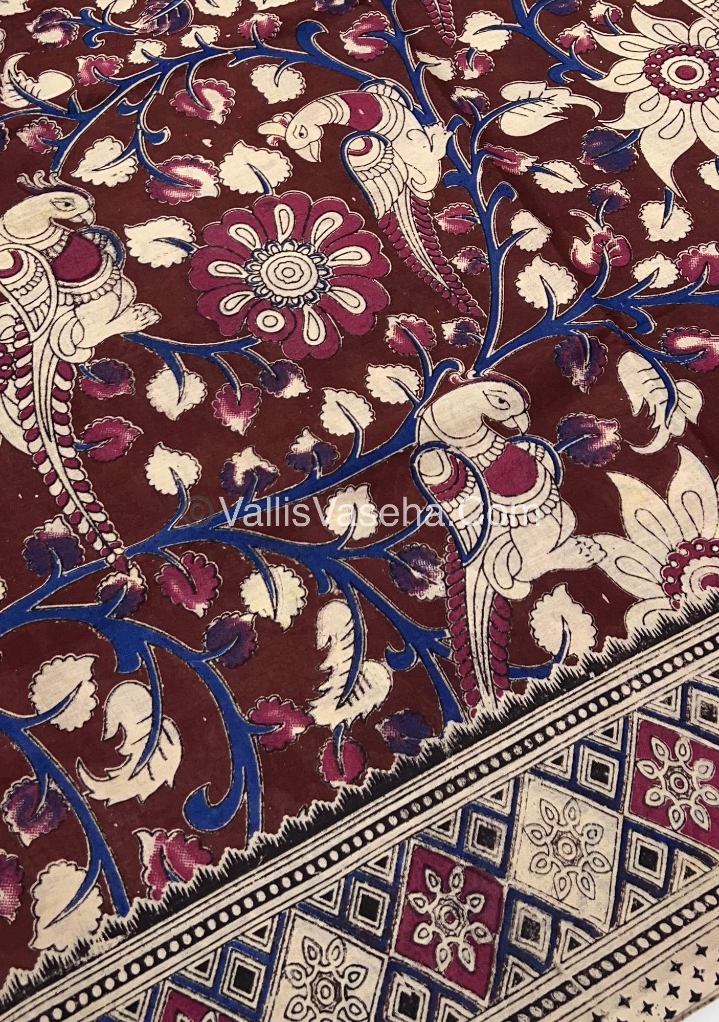 Pure Kalamkari Cotton Saree - VVPKC001