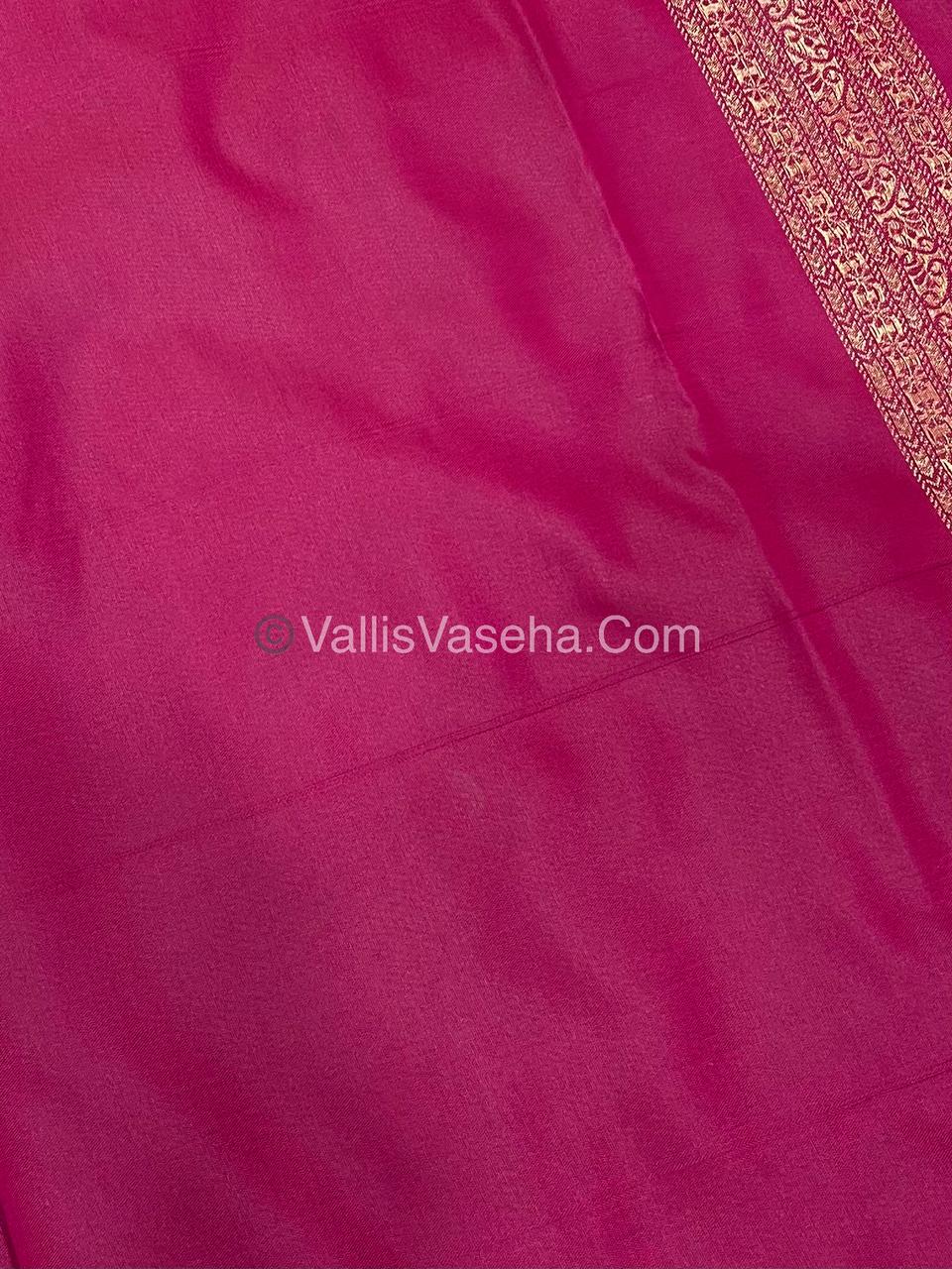 Semi Soft Silk - Border less - Pink Shade -VVSSS034