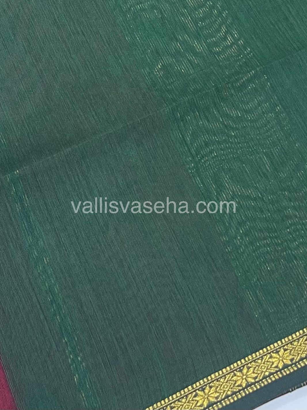 Semi Maheshwari Silk Cotton Saree - VVMSC006
