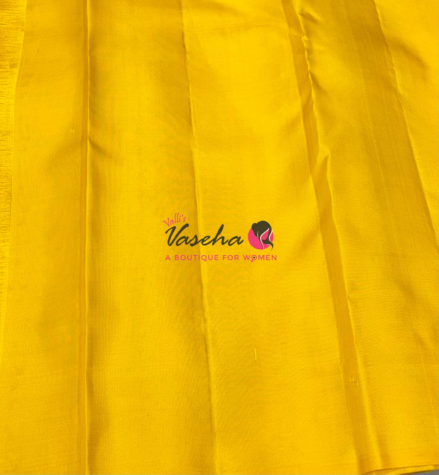 Pure Kanchipuram Silk Saree - Border Less - Blue with Yellow Combo - VVPS043