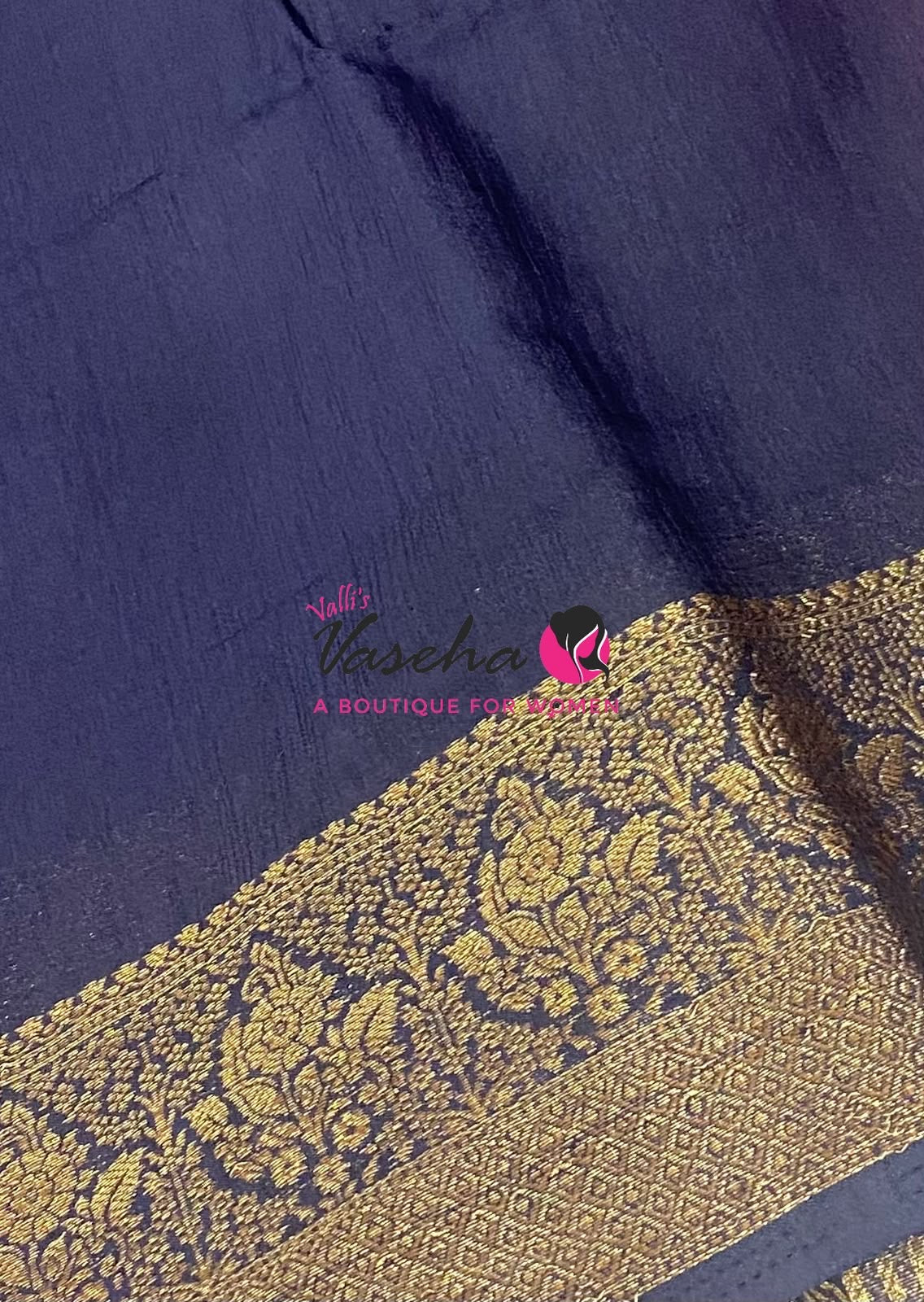 Semi Jute Silk Saree - Pink With Blue Shade- VVSJS001