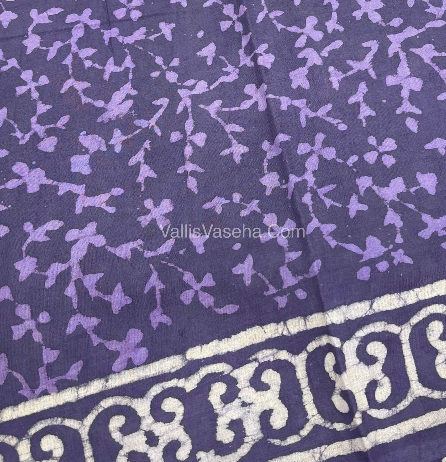 Pure Soft Mul Mul Cotton Sarees - Hand Block Prints - VVMMC006