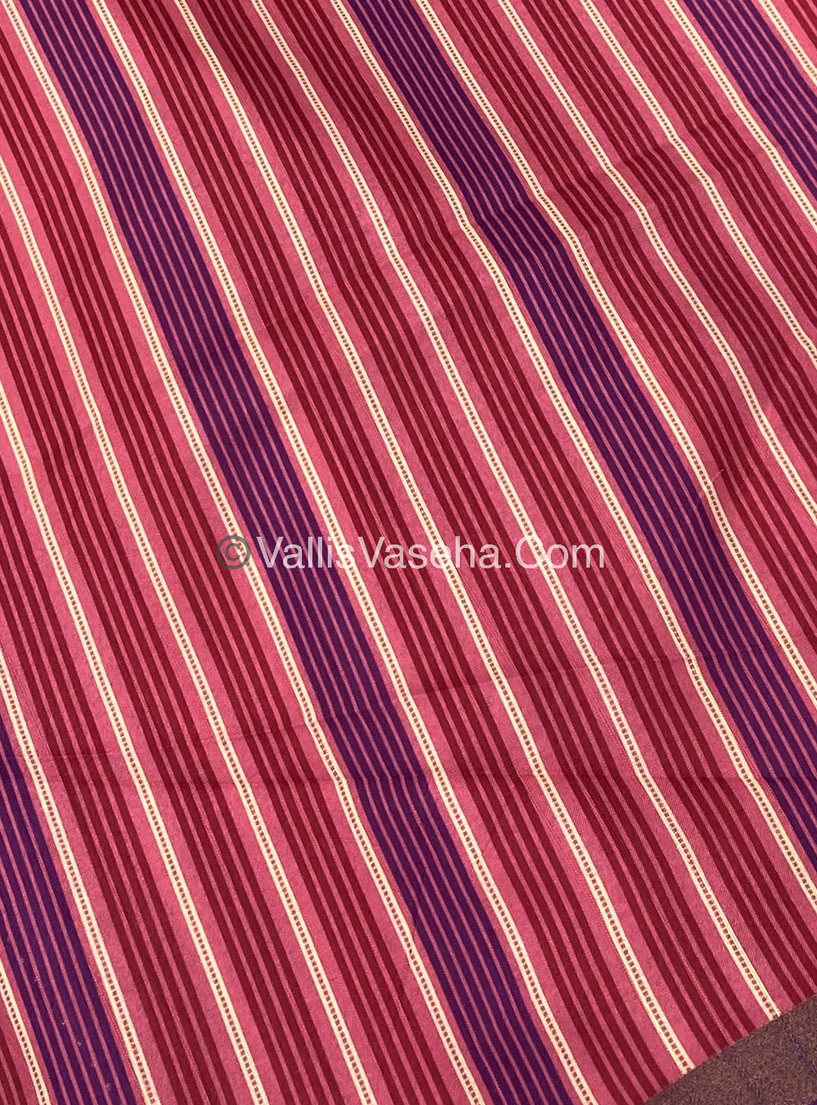 Semi Chanderi Saree - Purple & Pink Combo - VVSCS003