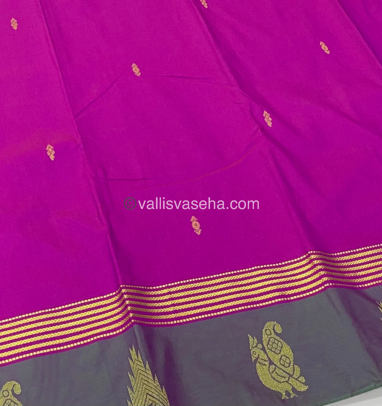 Semi Silk Saree - Kanchi Pattu Style - VVSSS004