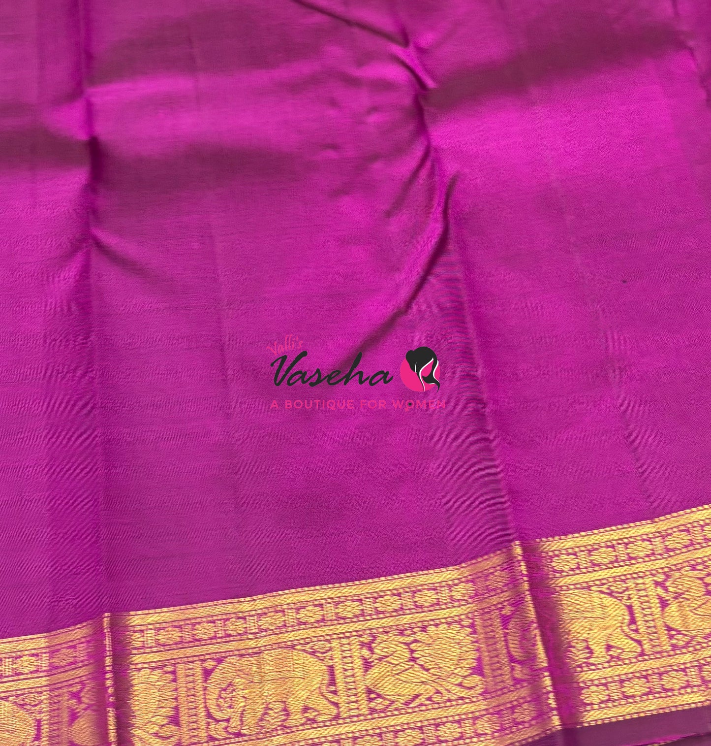 Pure Kanchipuram Silk Saree - Purple Shade - VVPS025