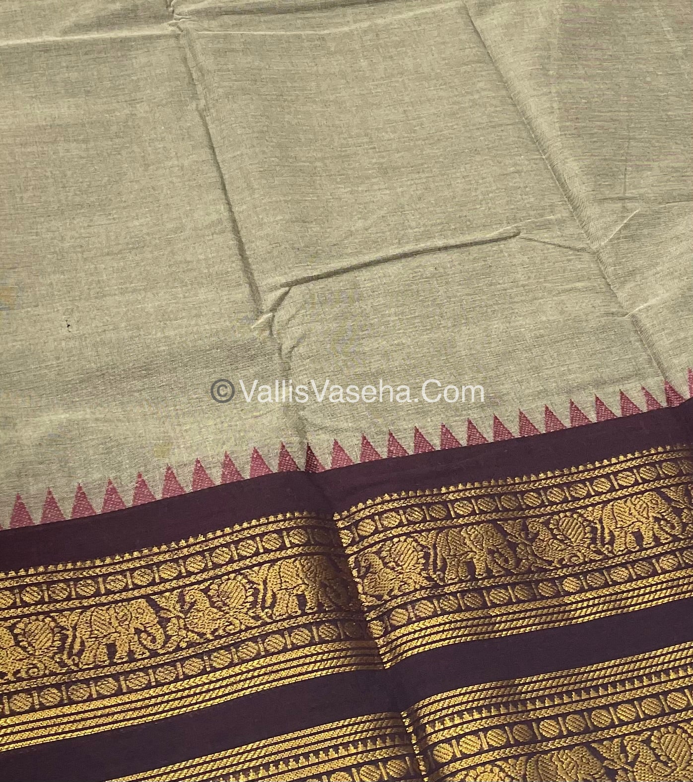Kanchi Cotton Saree - VVKCS008
