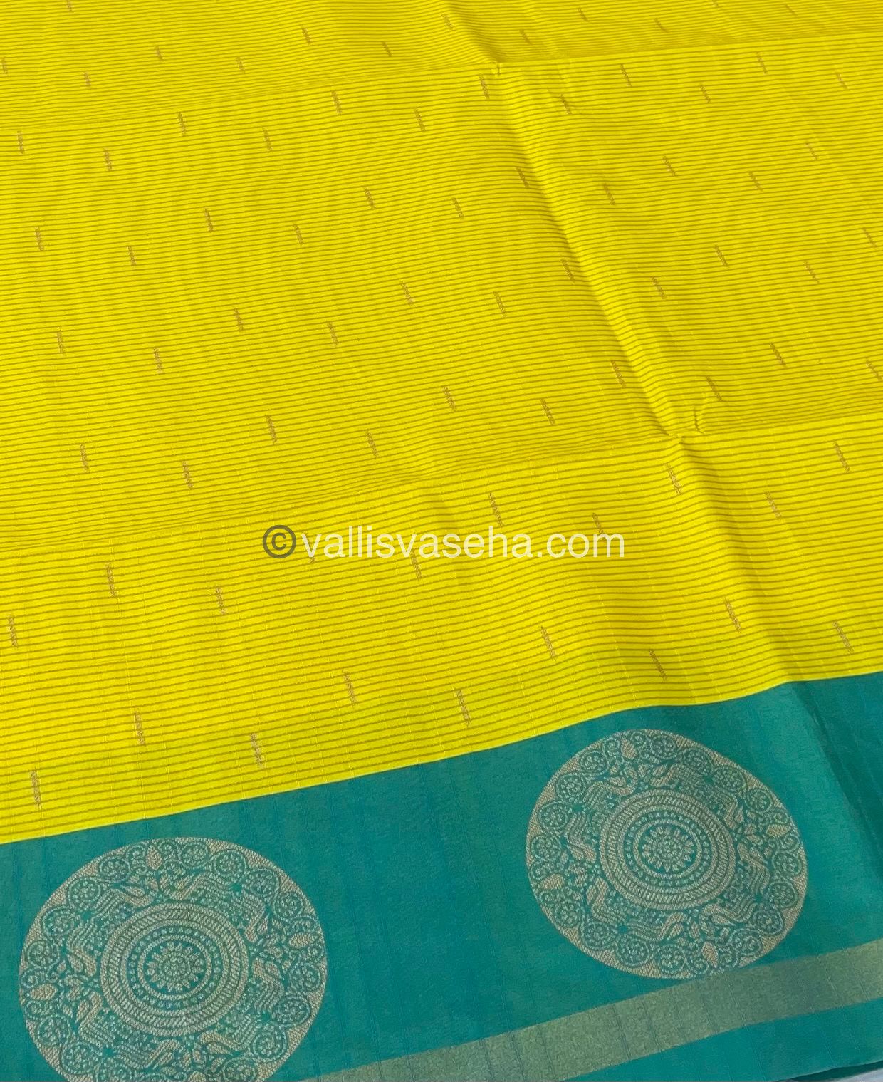 Semi Chappa Silk - Yellow & Ramar Green - VVSC002