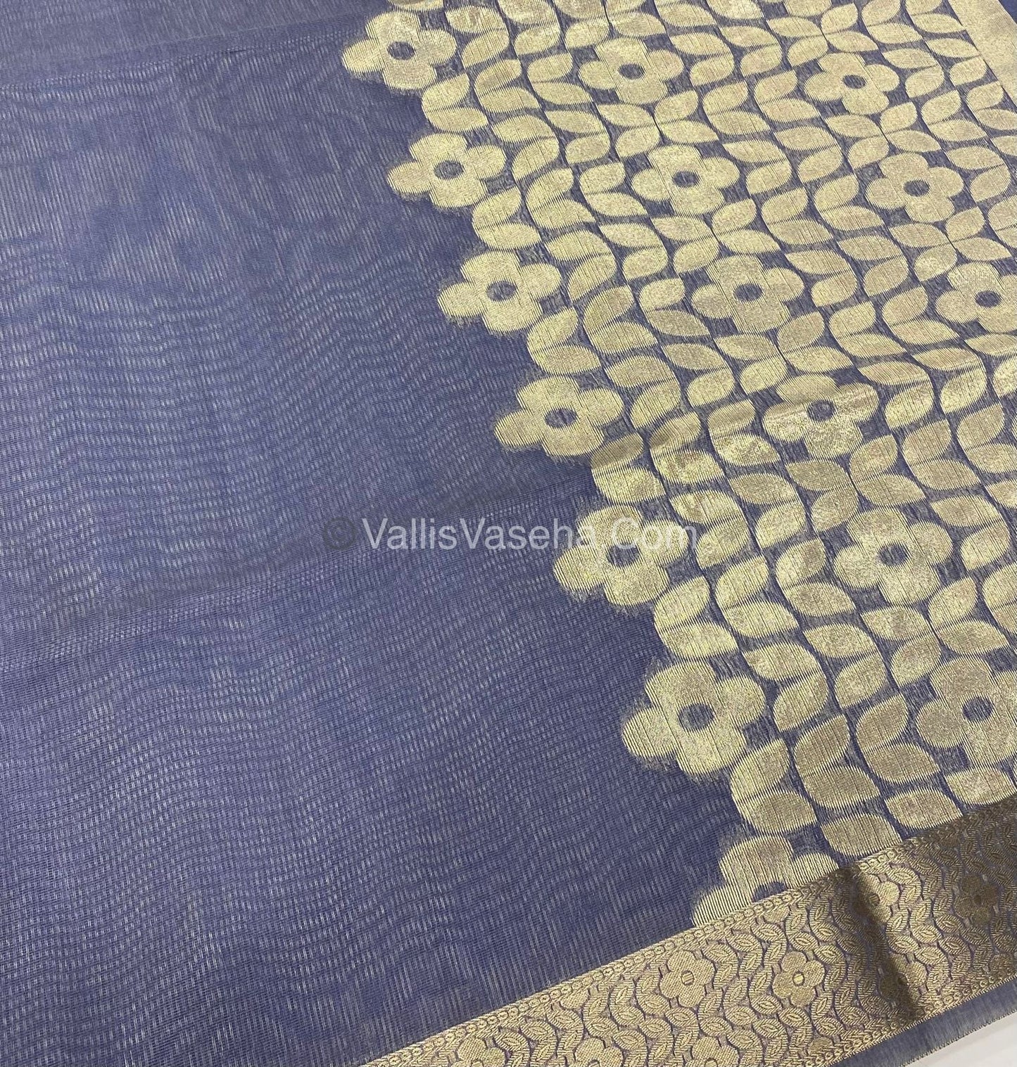 Chanderi Mixed Cotton Saree - VVCMC001