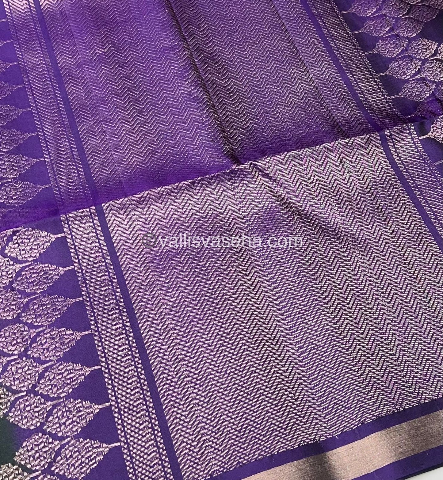 Pure Soft Silk Saree -Half Gold Zari Border - VVPSS032