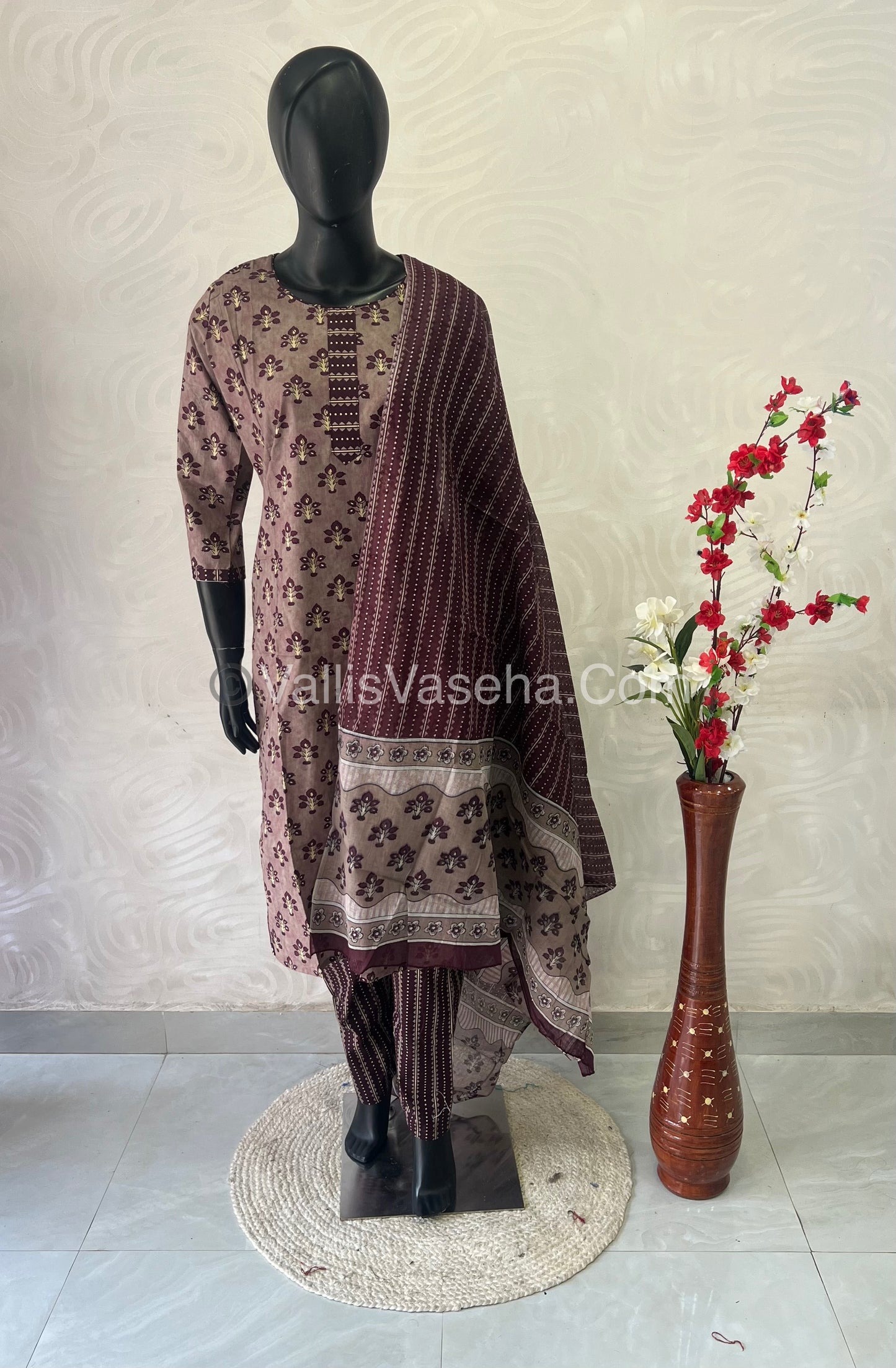 Ready Made - Salwar, Kameez & Duppatta(3pc) - Printed - VVRBS005