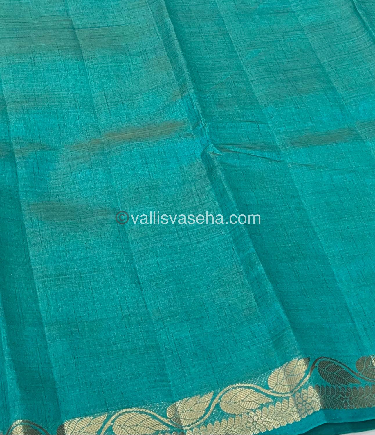 Semi Tussar Silk - Blue Shade - VVSTS003