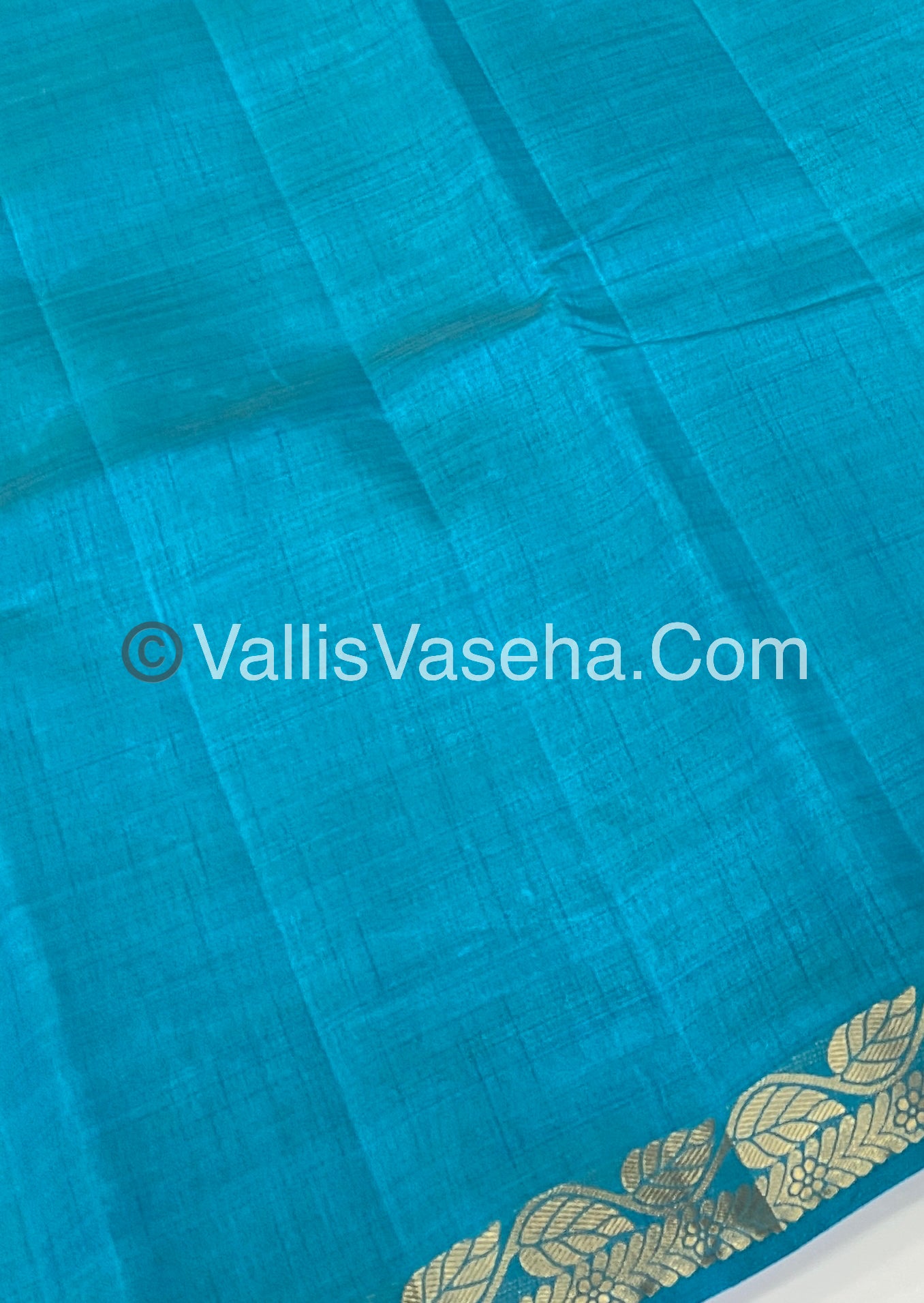 Semi Tussar Silk - Ramar Blue Shade - VVSTS003