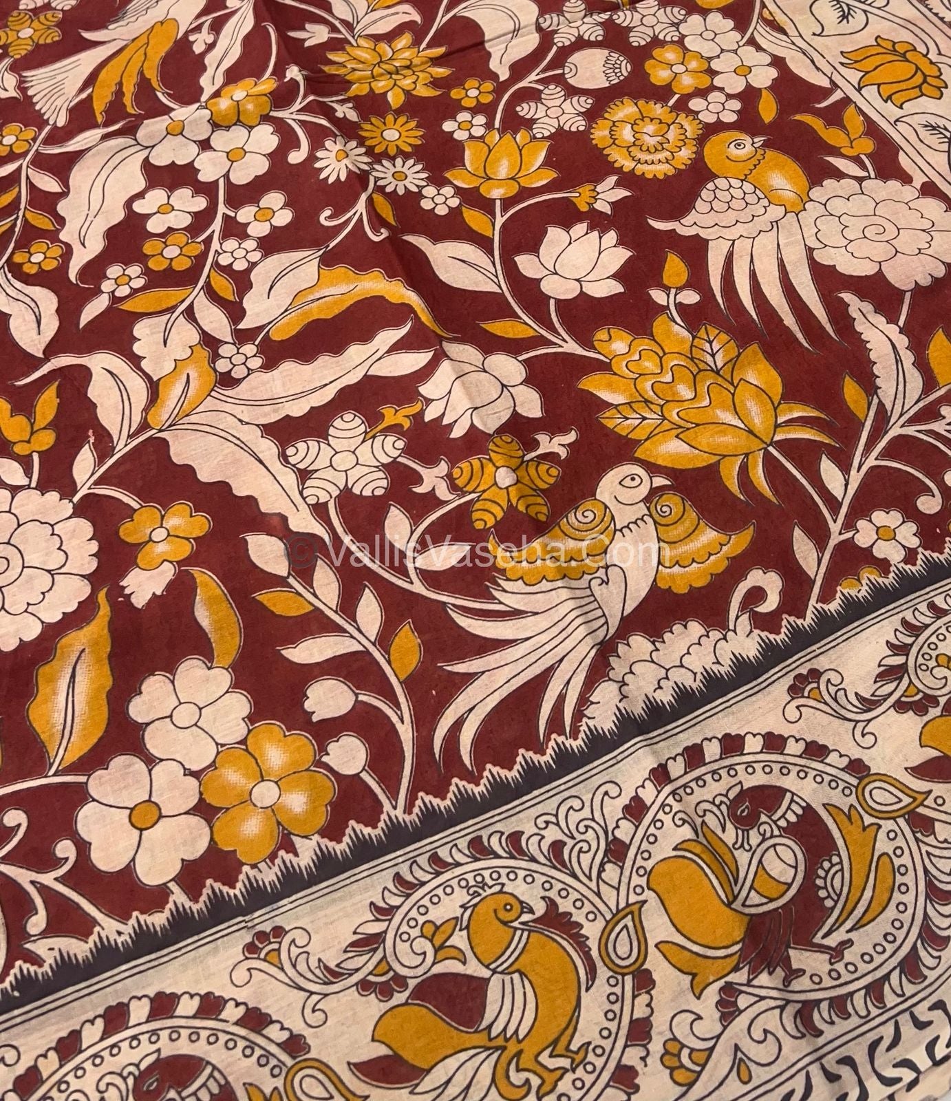Pure Kalamkari Cotton Saree - VVPKC002