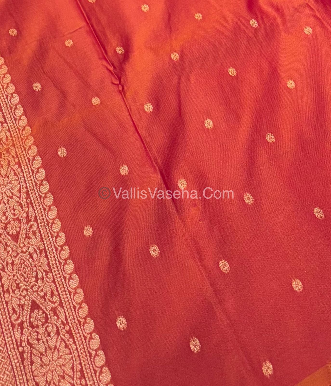 Semi Soft Silk - Peachish Orange Shade -VVSSS018