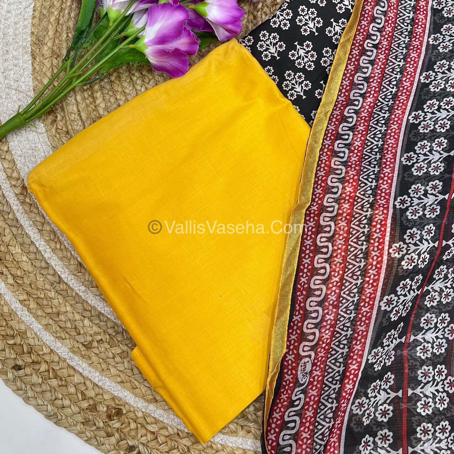 50% less - Offer Unstitched Material - Cotton Material - VVDUM001