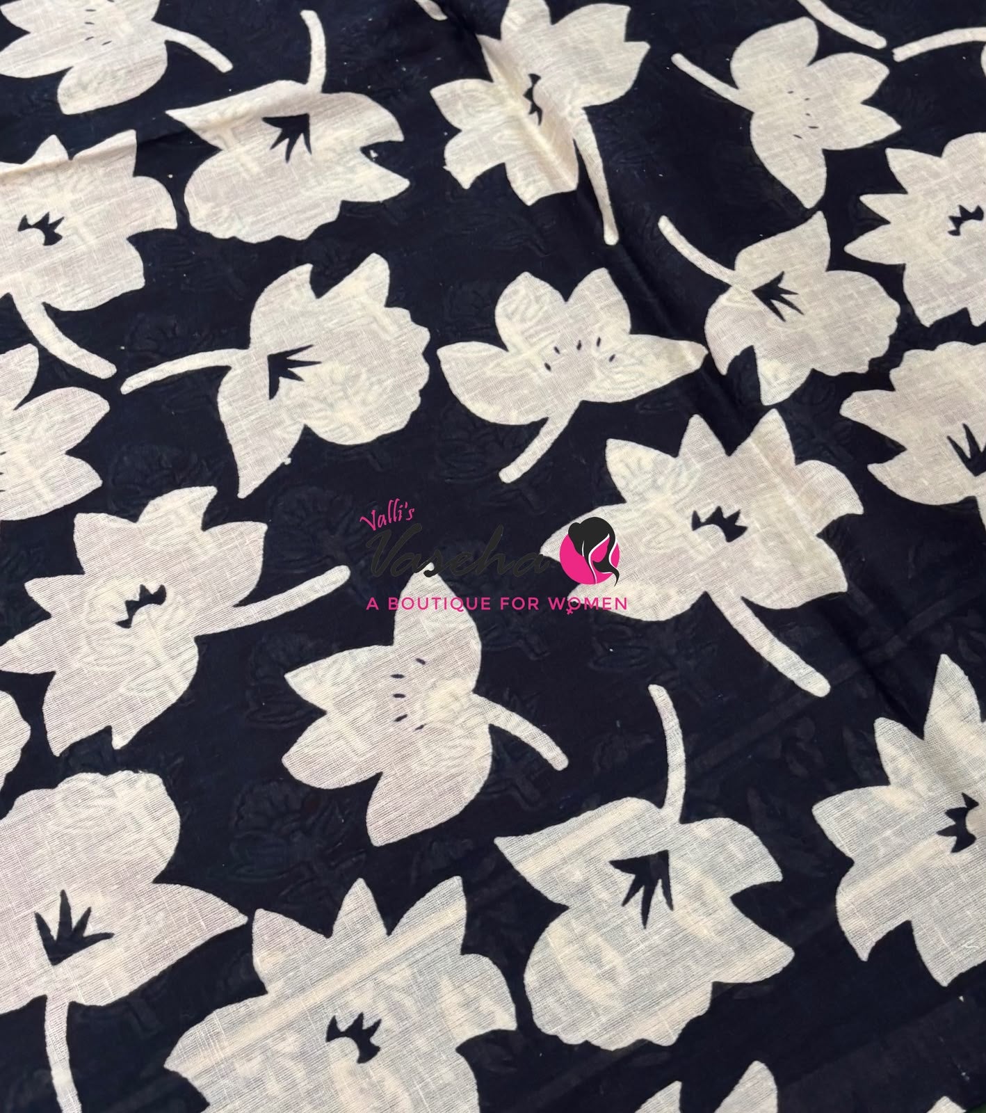 Pure Soft Mul Mul Cotton Sarees - Hand Block Prints - VVMMC011