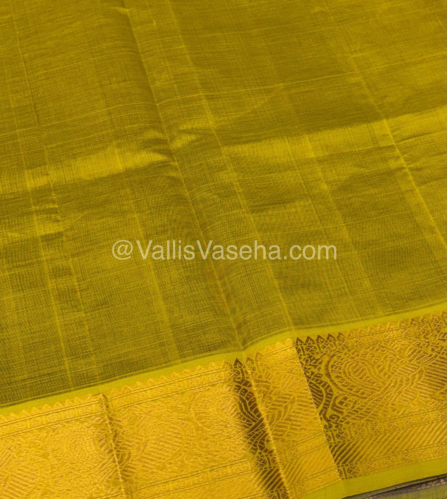 Pure Silk Cotton Saree - Vairavoosi checks - Mayil & Chakkaram - VVMCV002