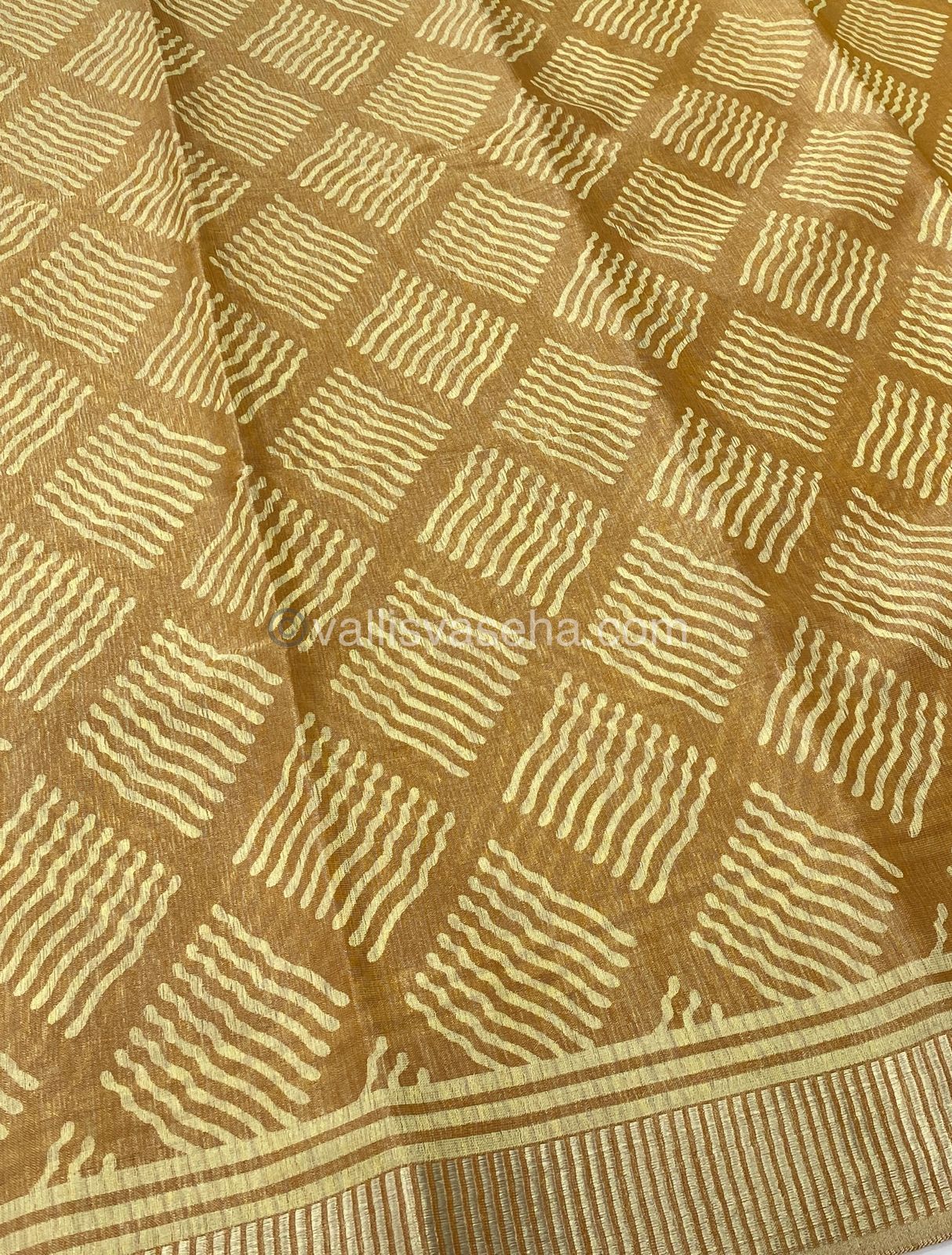 Semi Tussar Silk - Mustard Shade - VVSTS007
