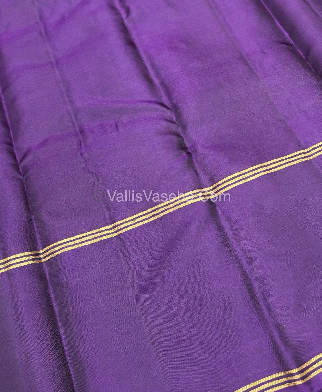 Half Mix - Pure Soft Silk Saree - Long Retta Petta Border with Butta - VVPSS050