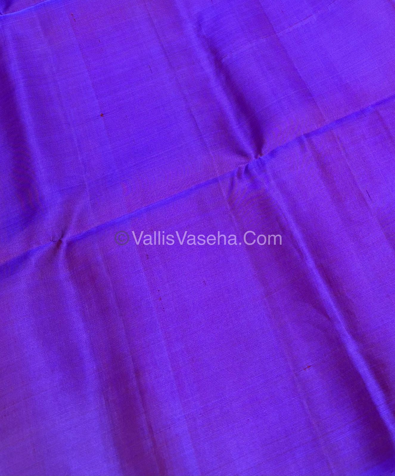 Pure Soft Silk Saree - Border Less - Grey With Purple Shade - VVPSS052