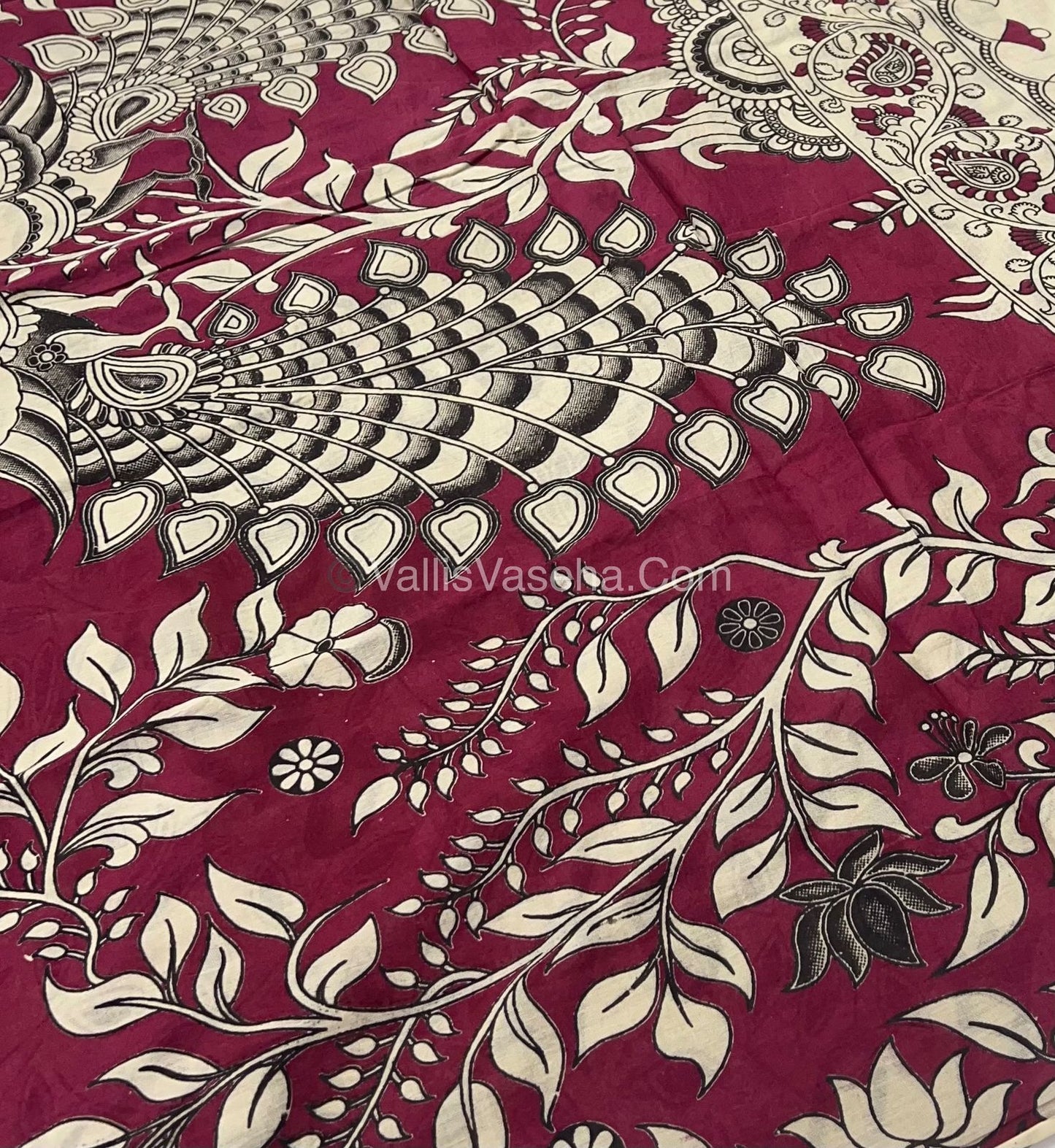 Pure Kalamkari Cotton Saree - VVPKC002