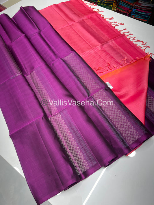 Pure Soft Silk Saree | Borderless |  VVPSS038