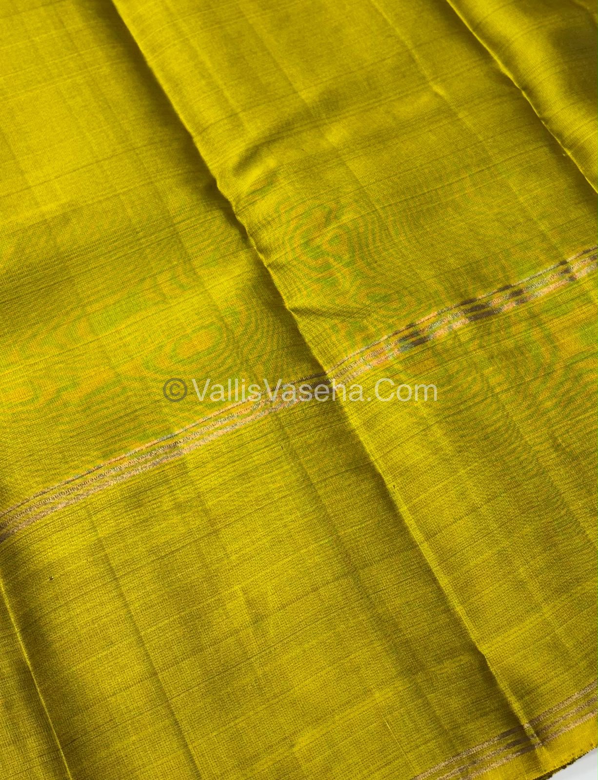 Half Mix - Pure Soft Silk Saree - Long Retta Petta Border with Butta - VVPSS076