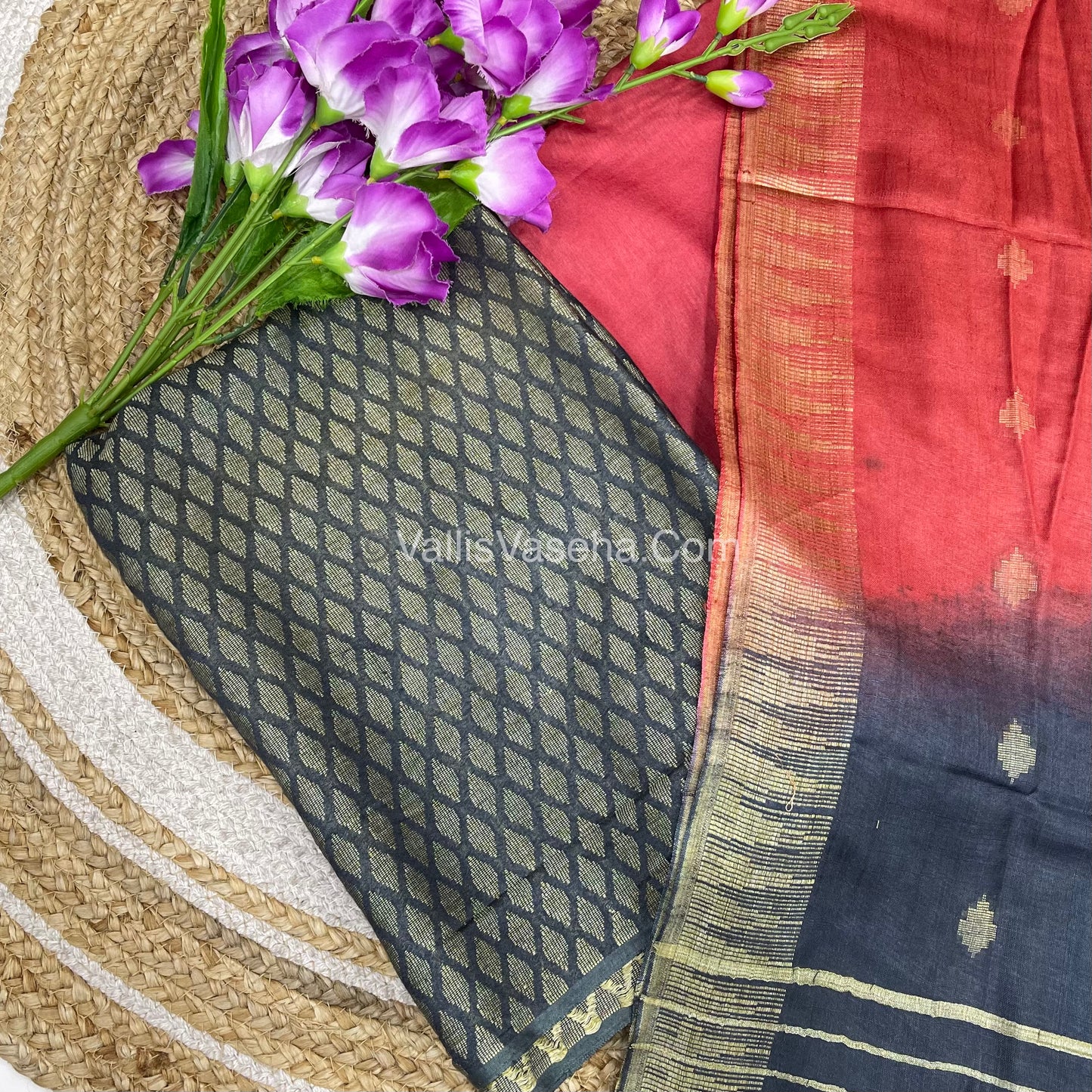 50% less - Offer Unstitched Material - Cotton Material - VVDUM001