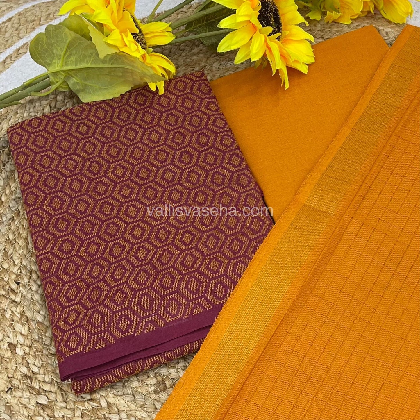 Salwar Material - Pure Cotton - Jacquard Design Set - VVJSM001 - 108275