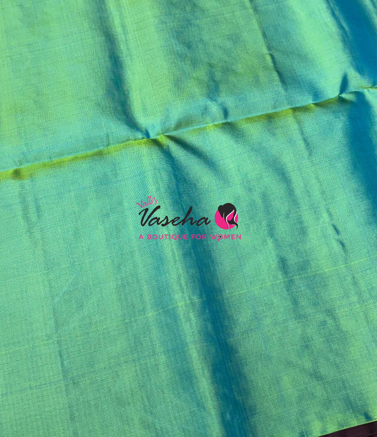 Pure Soft Silk Saree - Brown With Dual Tone Green - VVPSS118