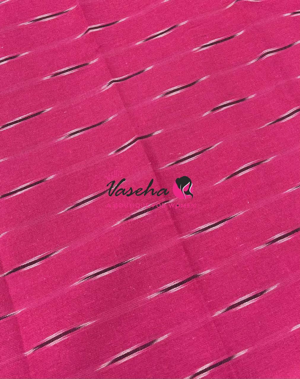 Ikkat Mercerised Cotton Saree - Single Ikkat - VVIKS001